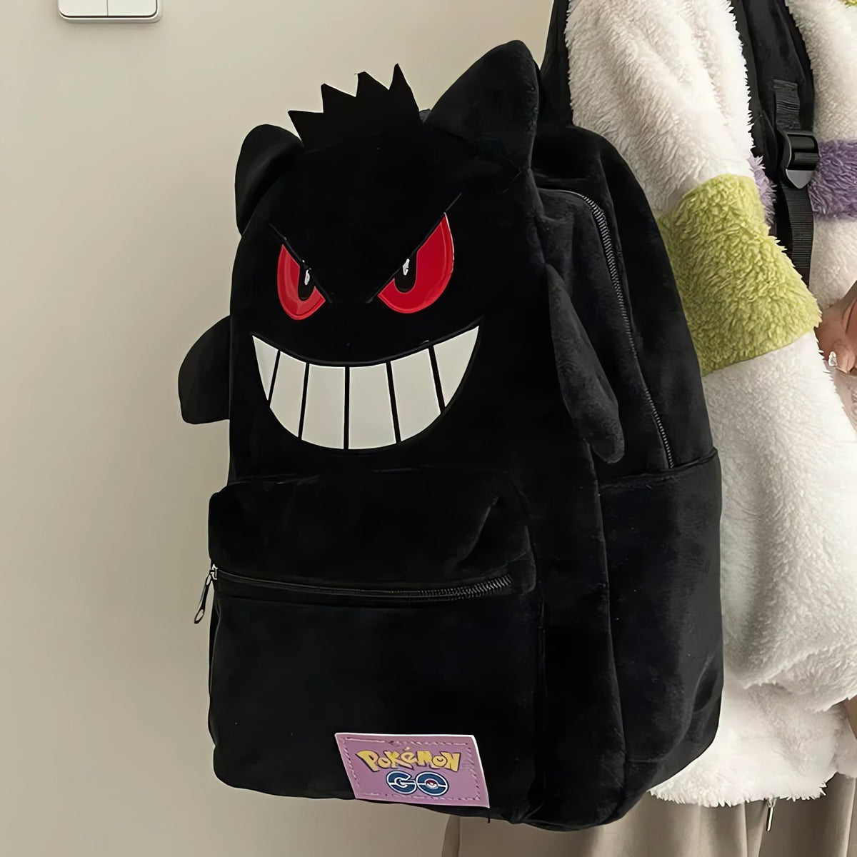 Gengar backpack, available in black or purple – photo 4