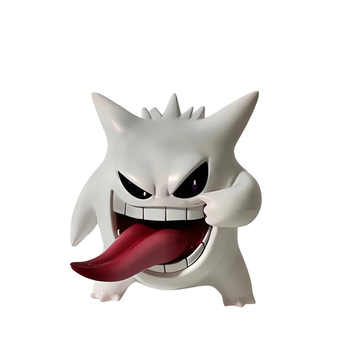 Gengar figure with tongue out, 9cm – White