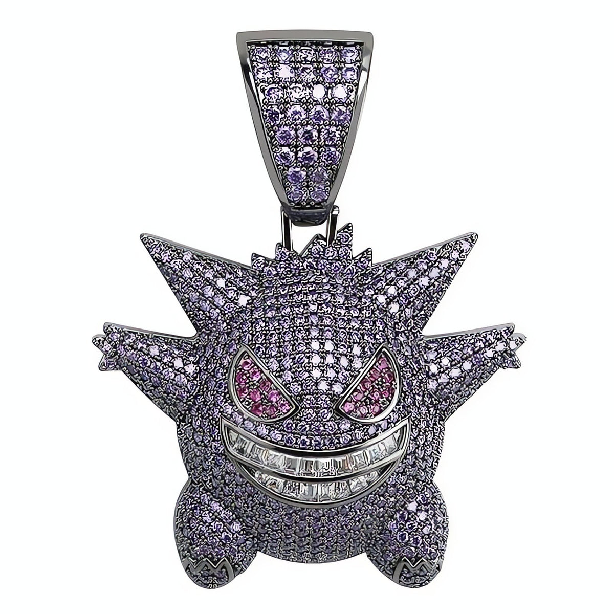 Gengar hip hop pendant necklace – Purple