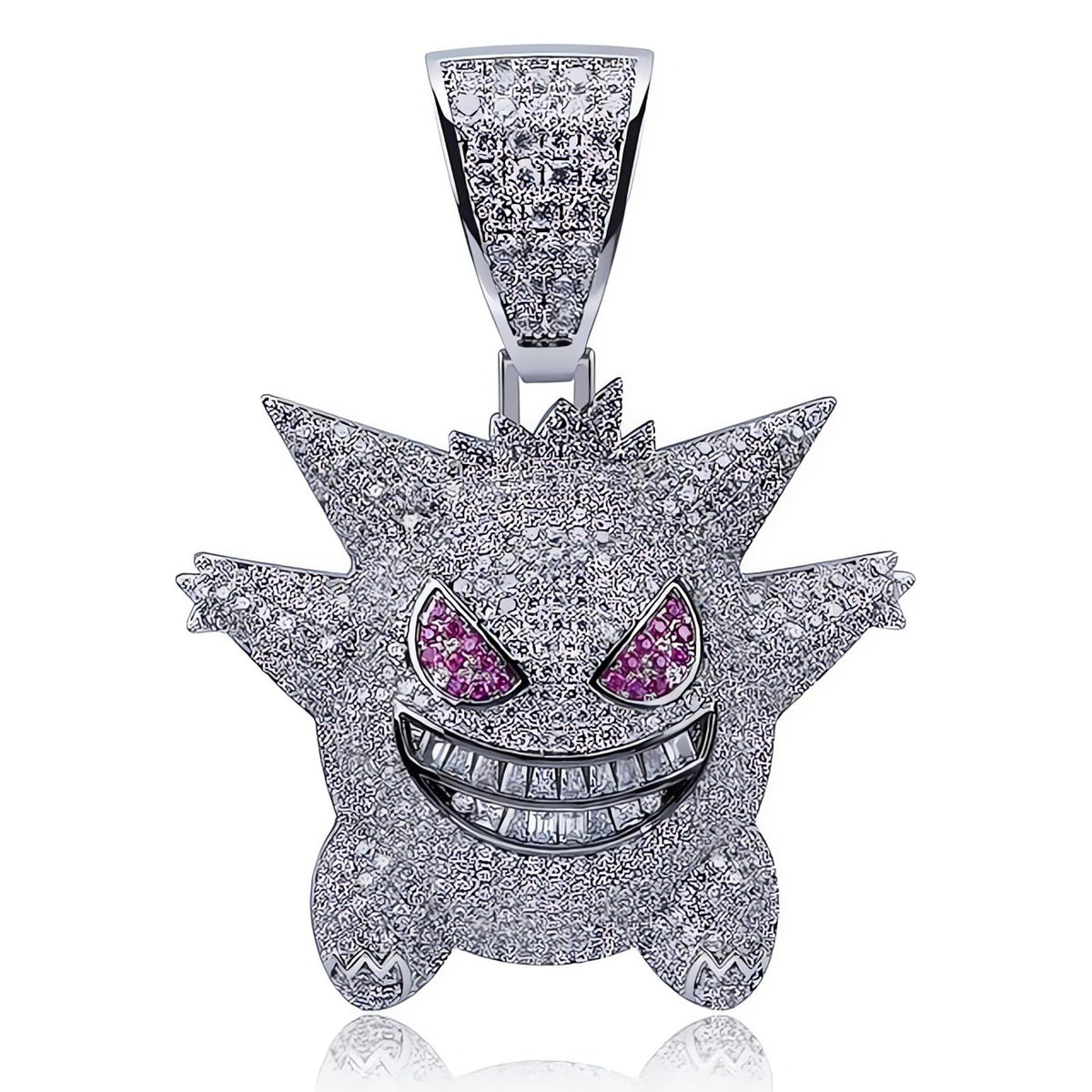 Gengar hip hop pendant necklace – Silver
