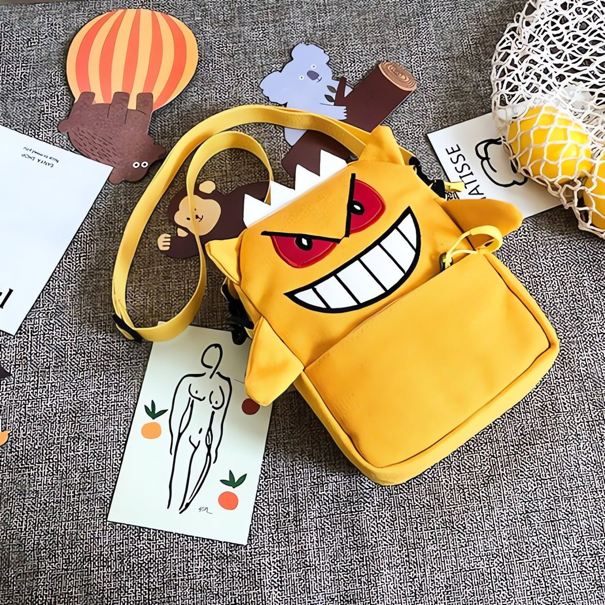 Gengar shoulder bag – Yellow