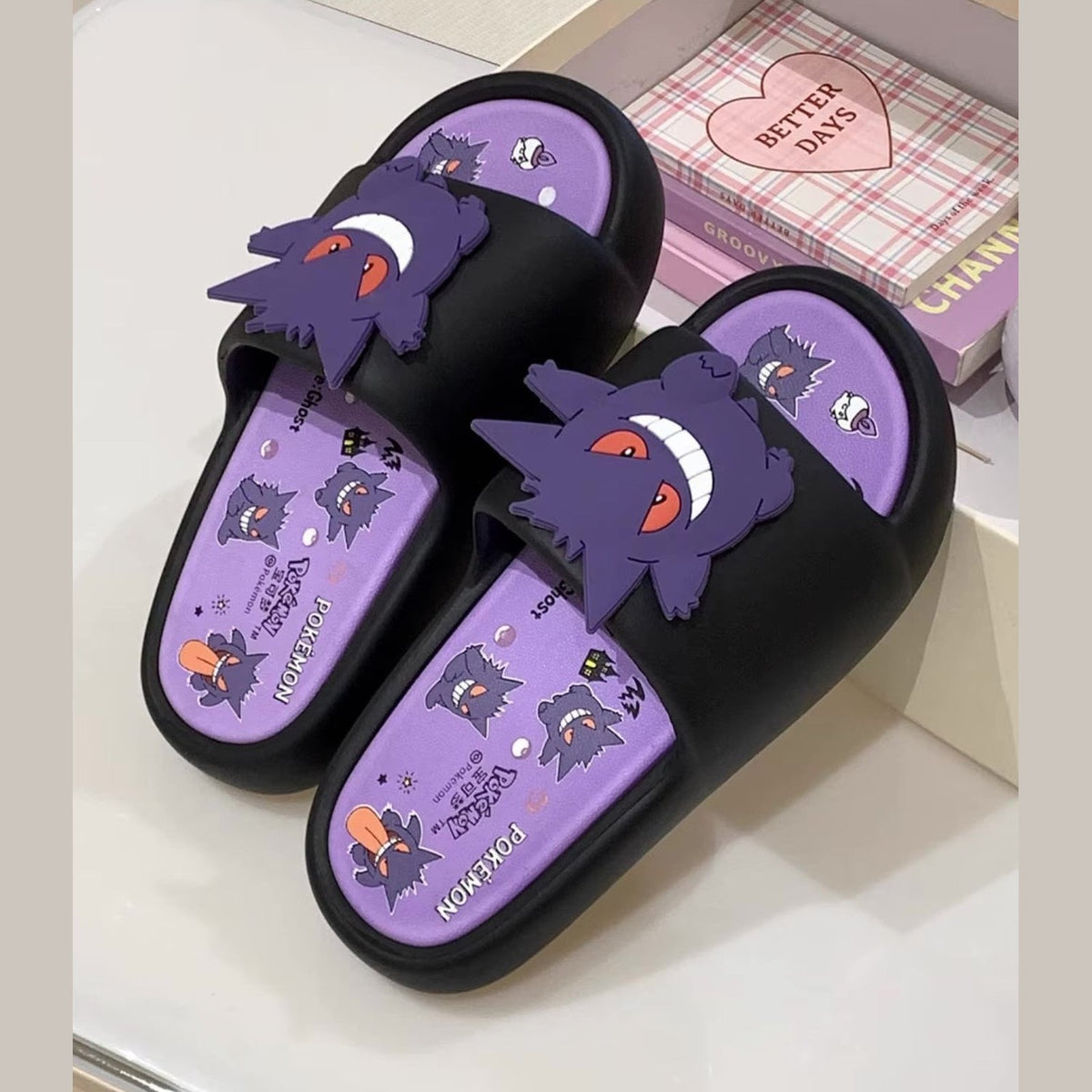 Gengar Pokémon slippers – Black Gengar
