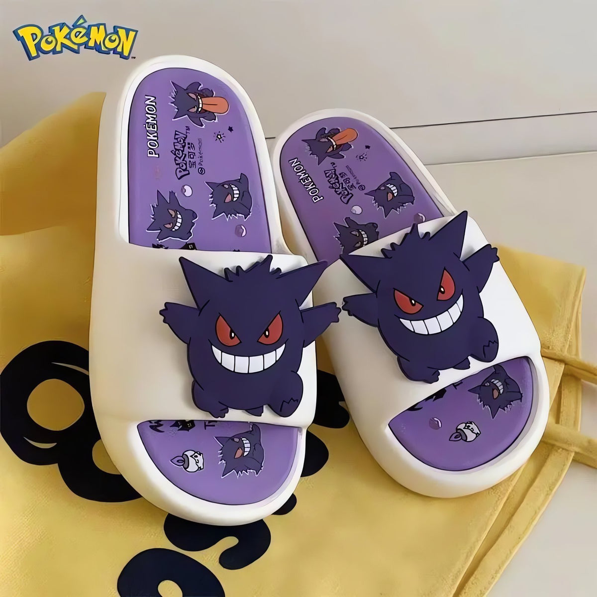 Gengar Pokémon slippers – White Gengar