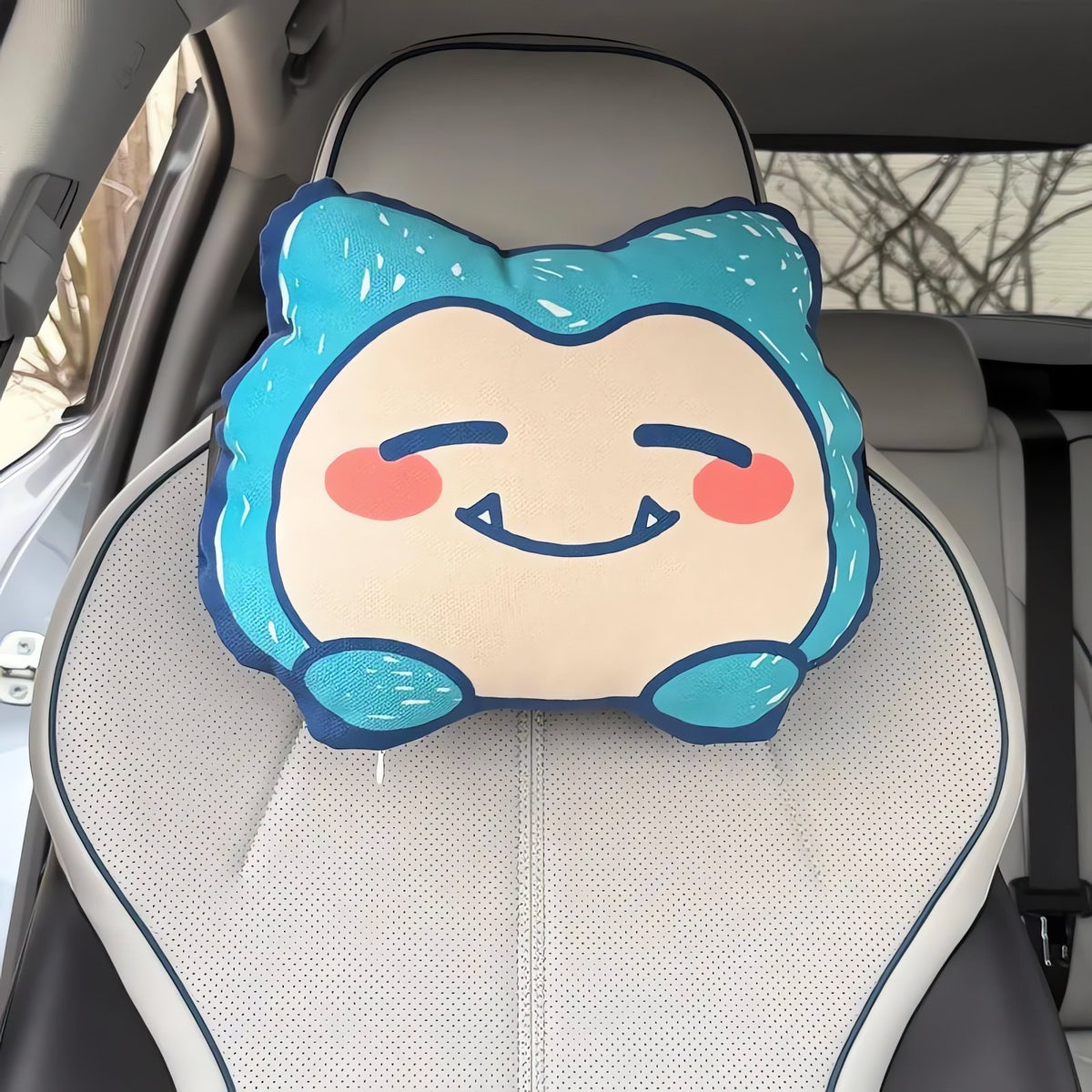 Gengar or Snorlax car neck pillow – Snorlax