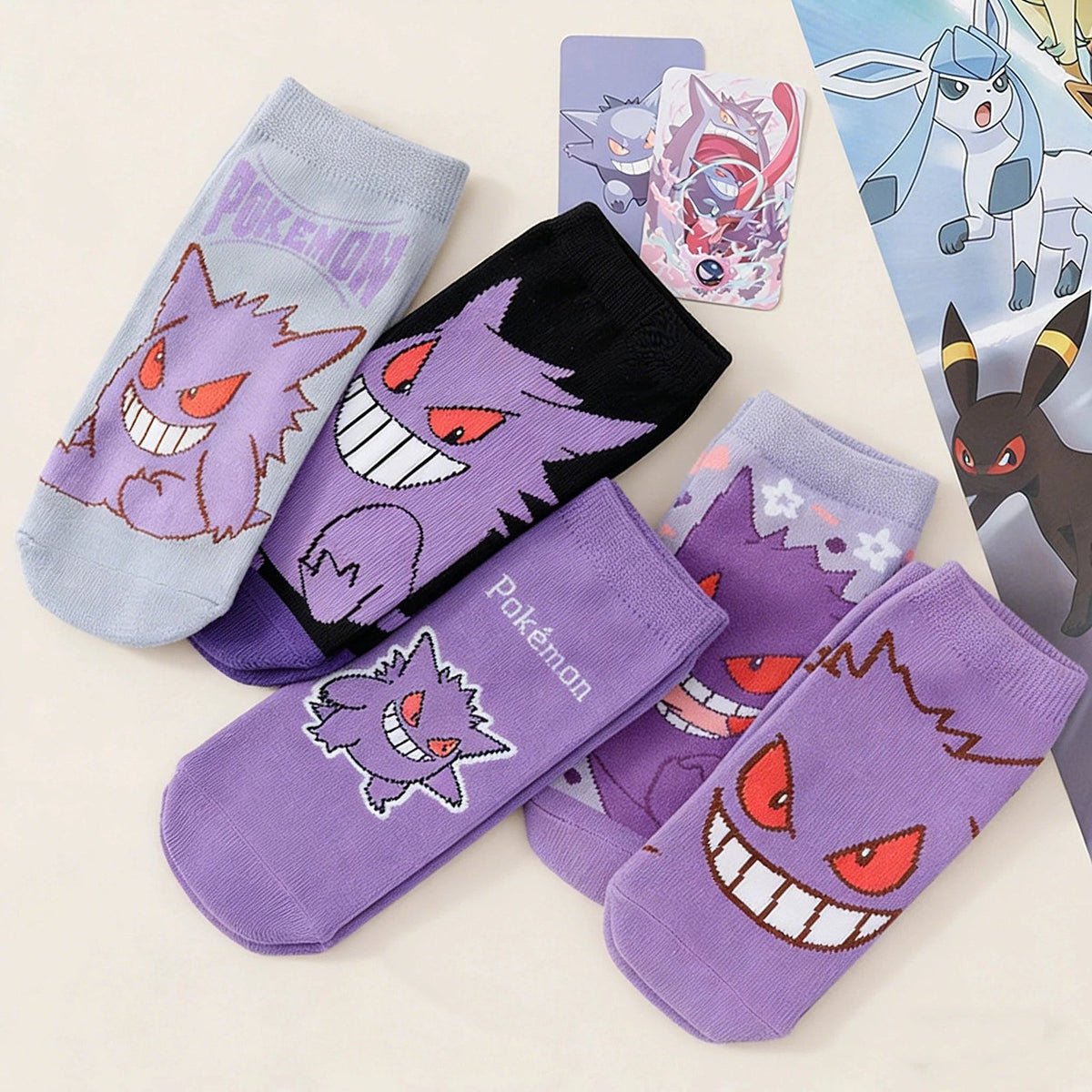 Gengar crew socks, pack of five pairs – photo 4