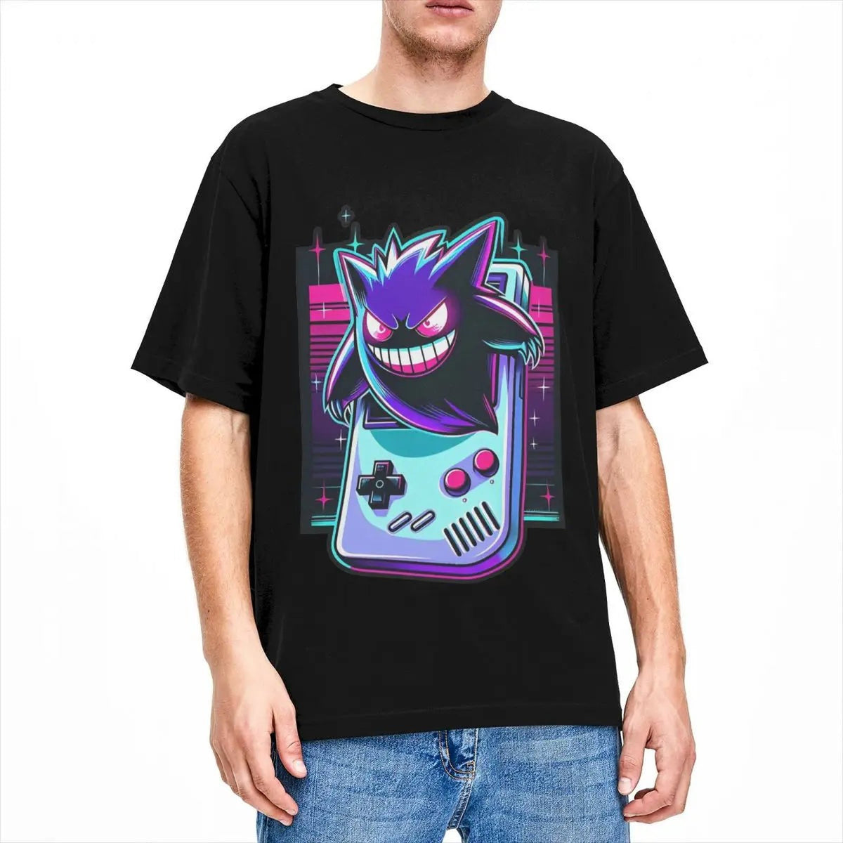 Gengar vintage game T-shirt – Black