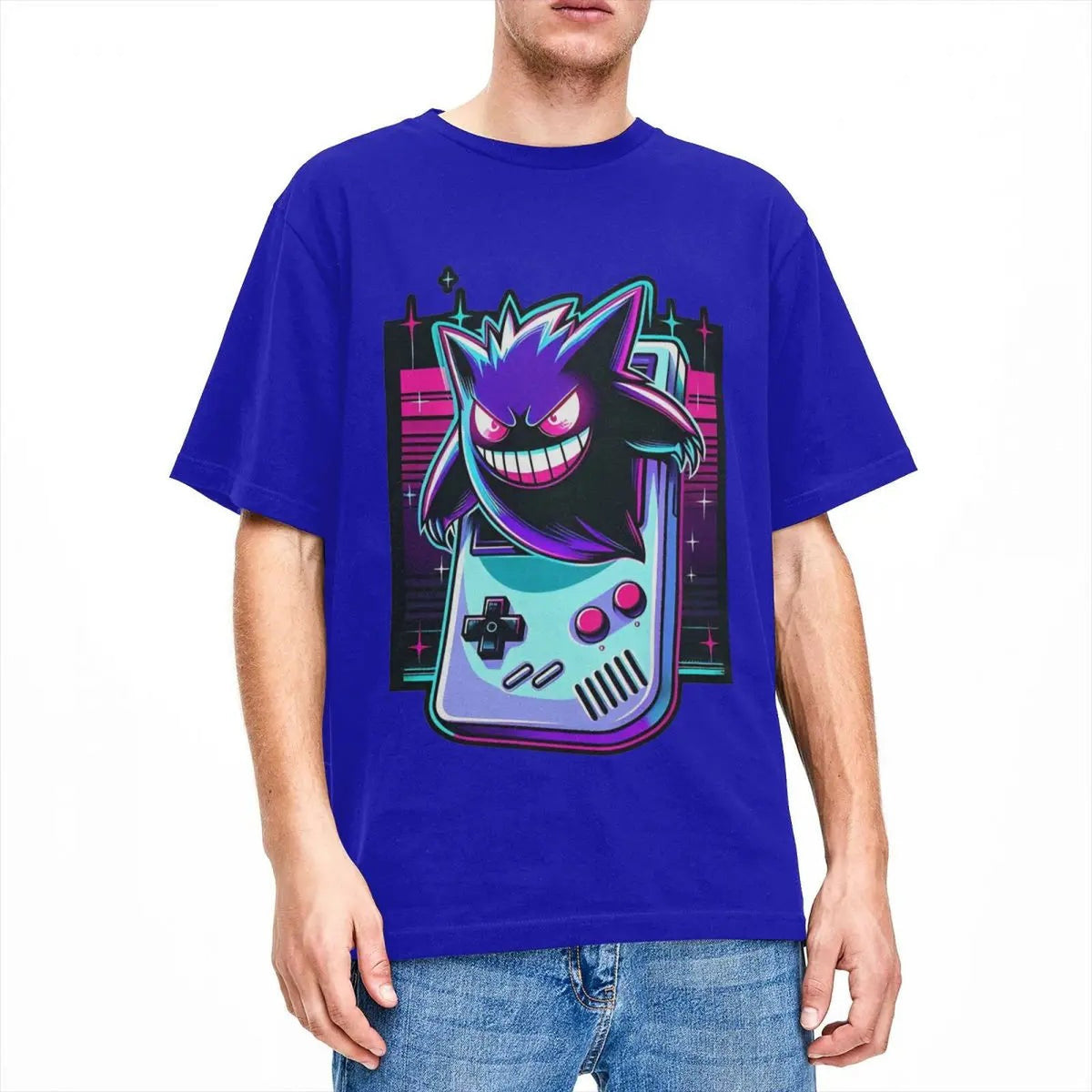 Gengar vintage game T-shirt – Blue