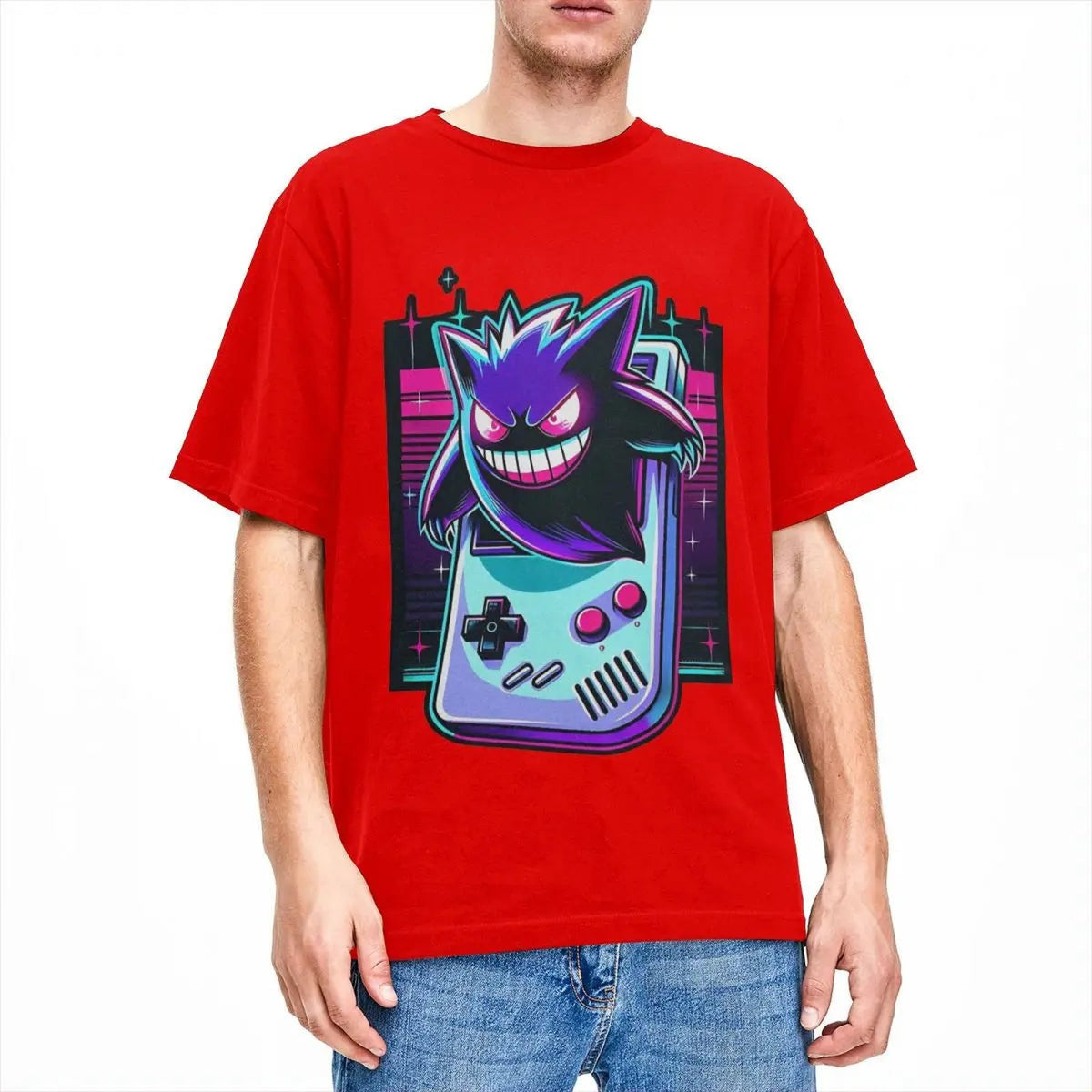 Gengar vintage game T-shirt – Red