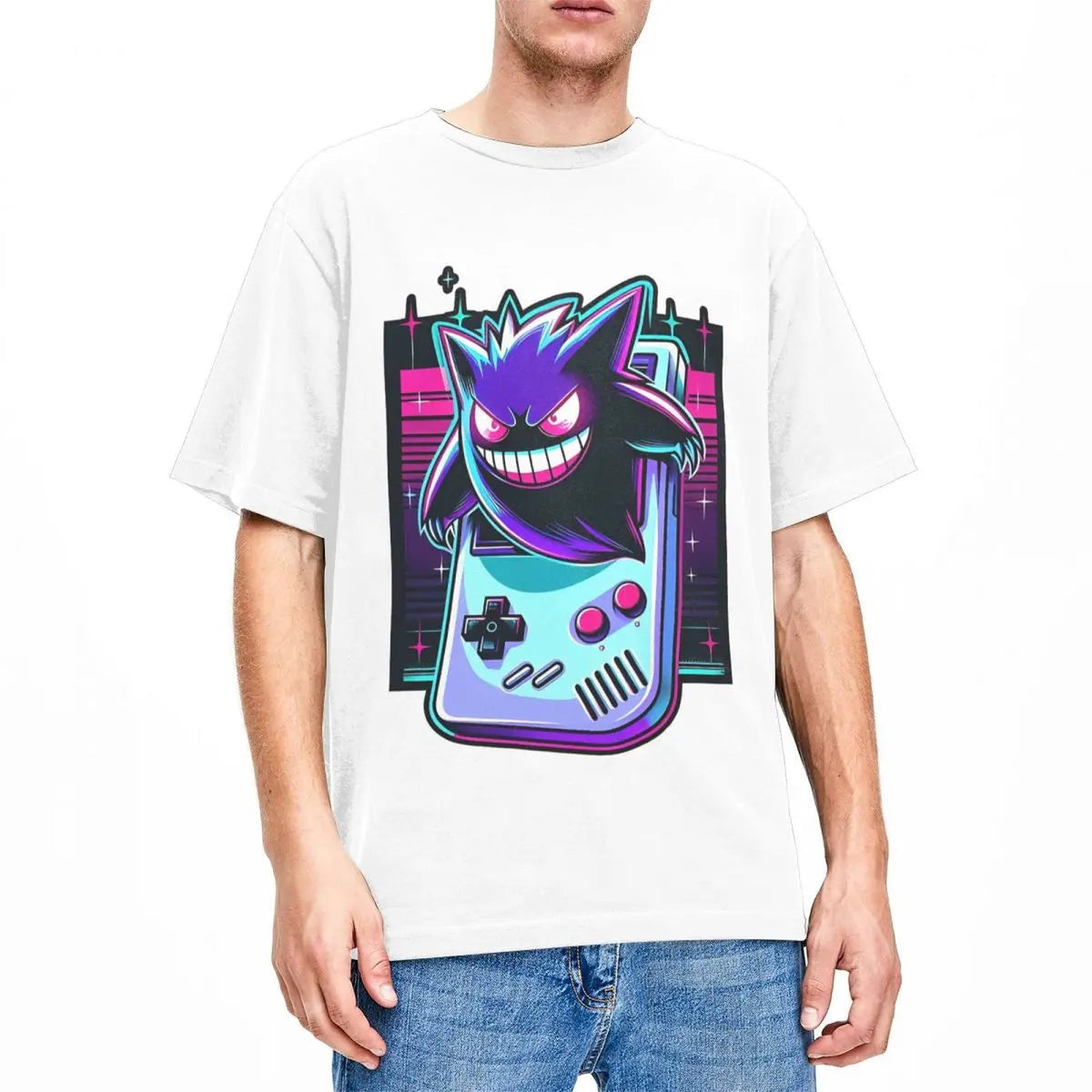 Gengar vintage game T-shirt – White