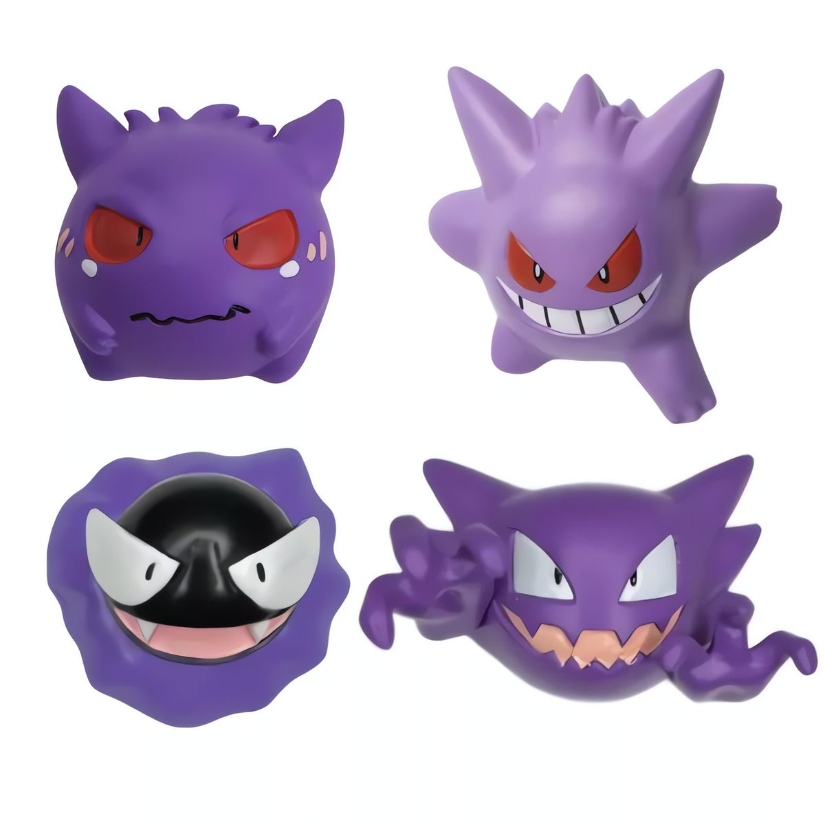 Ghost-type Pokémon figures including Gengar – Evolution Group of 4