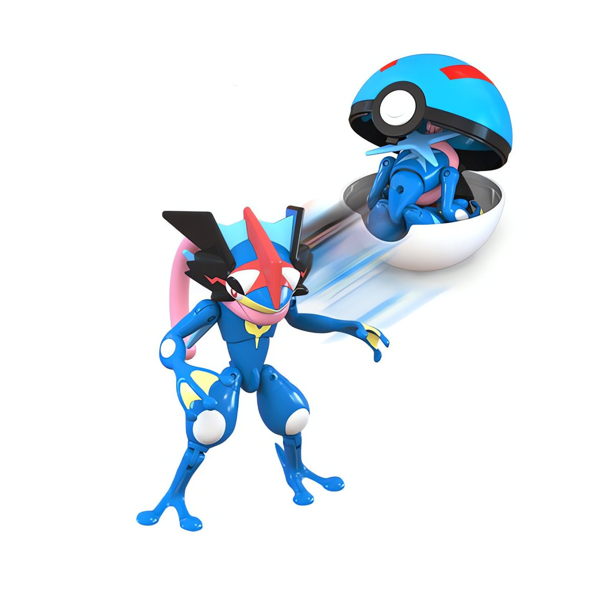 Greninja transforming Poké Ball toy