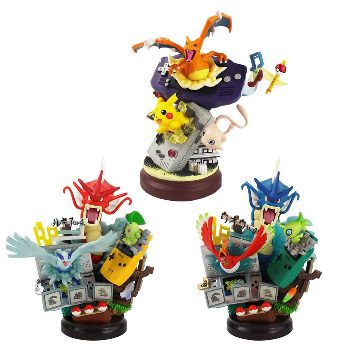 Pokémon anime figure with Gyarados or Charizard theme