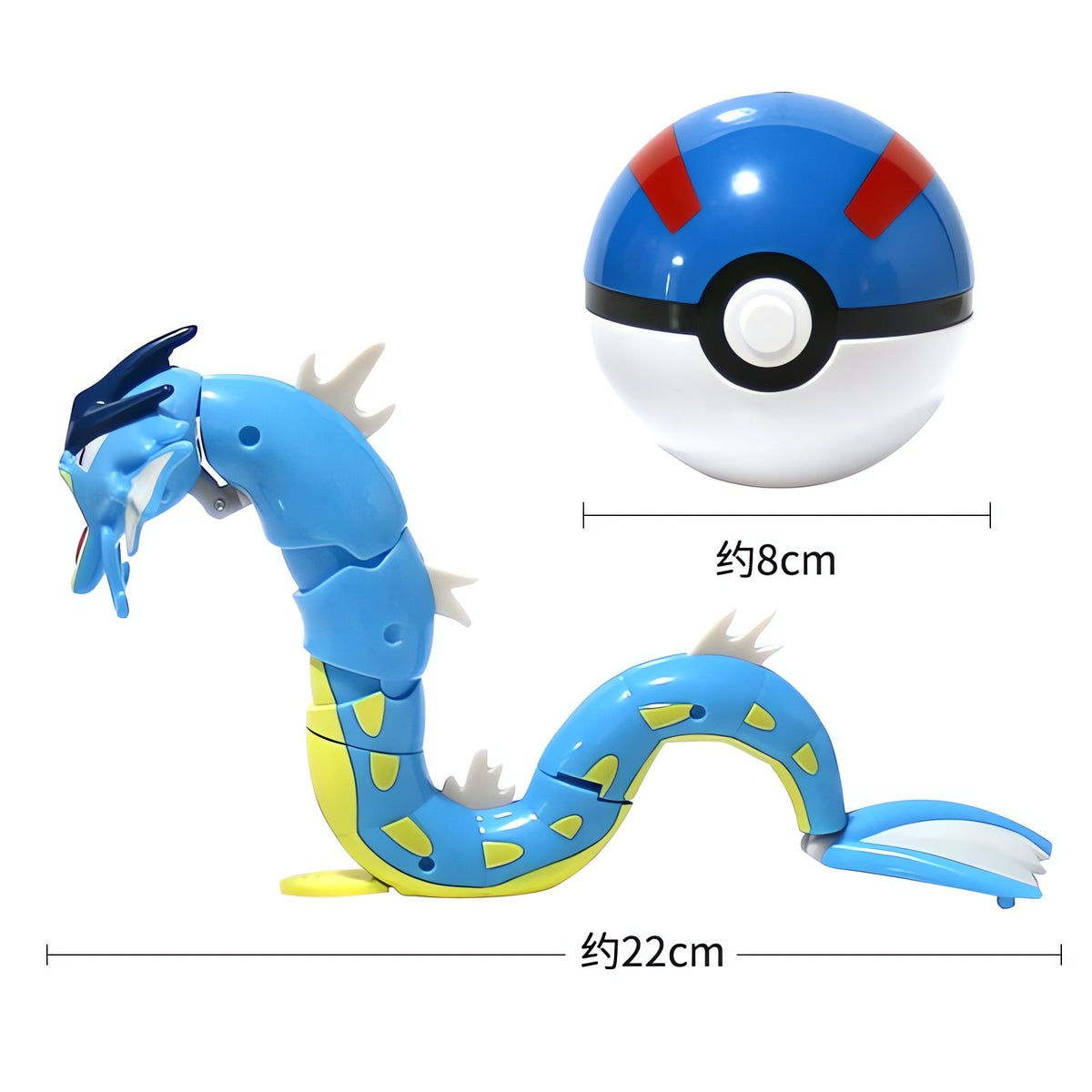 Gyarados figure with Poké Ball – photo 3