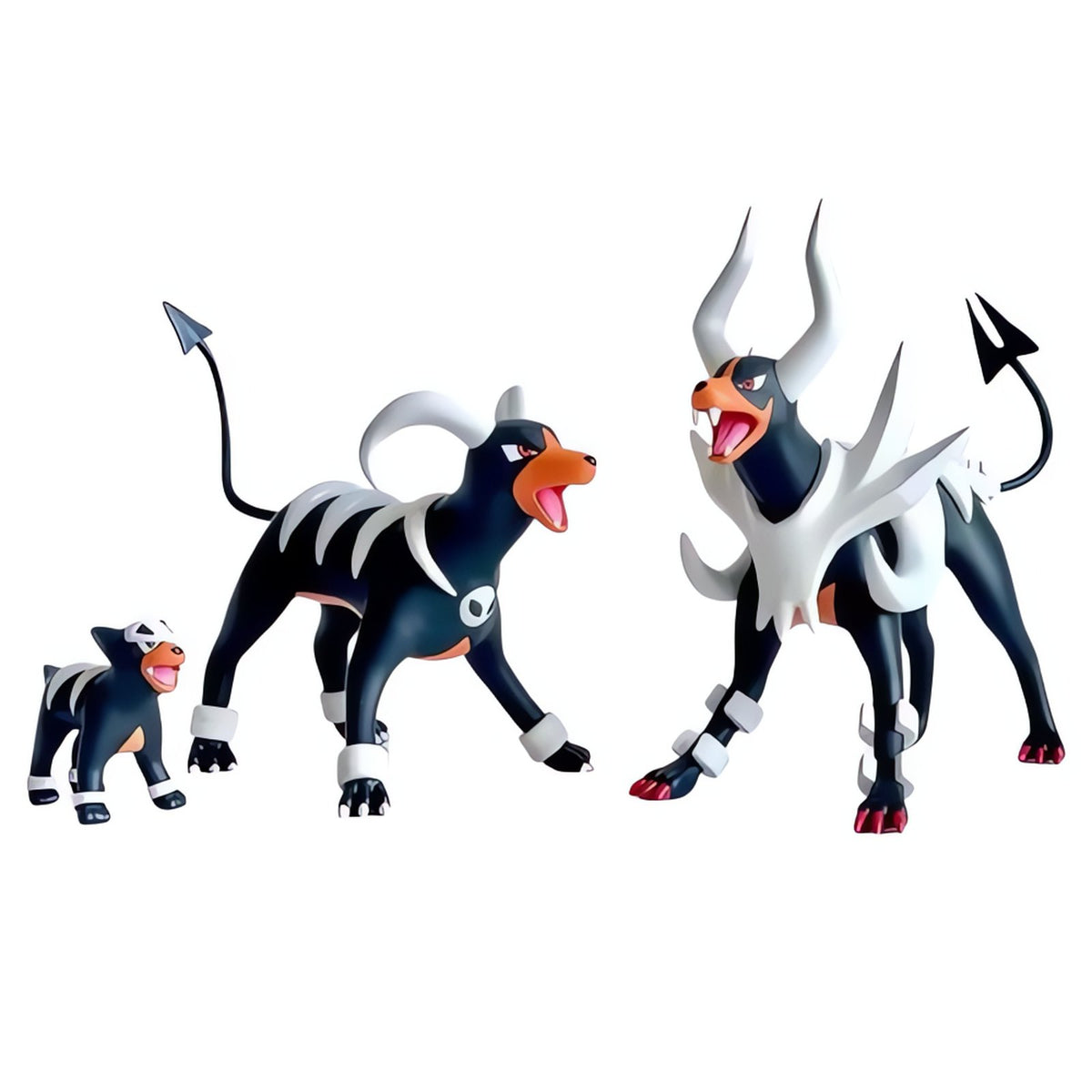 Houndoom, Houndour and Mega Houndoom figure set