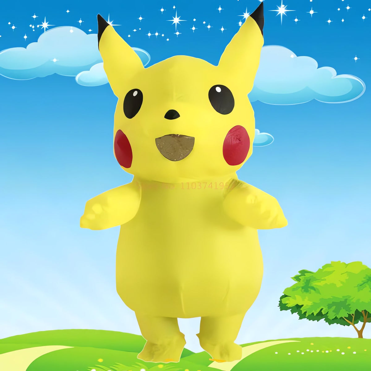 Inflatable Pikachu costume