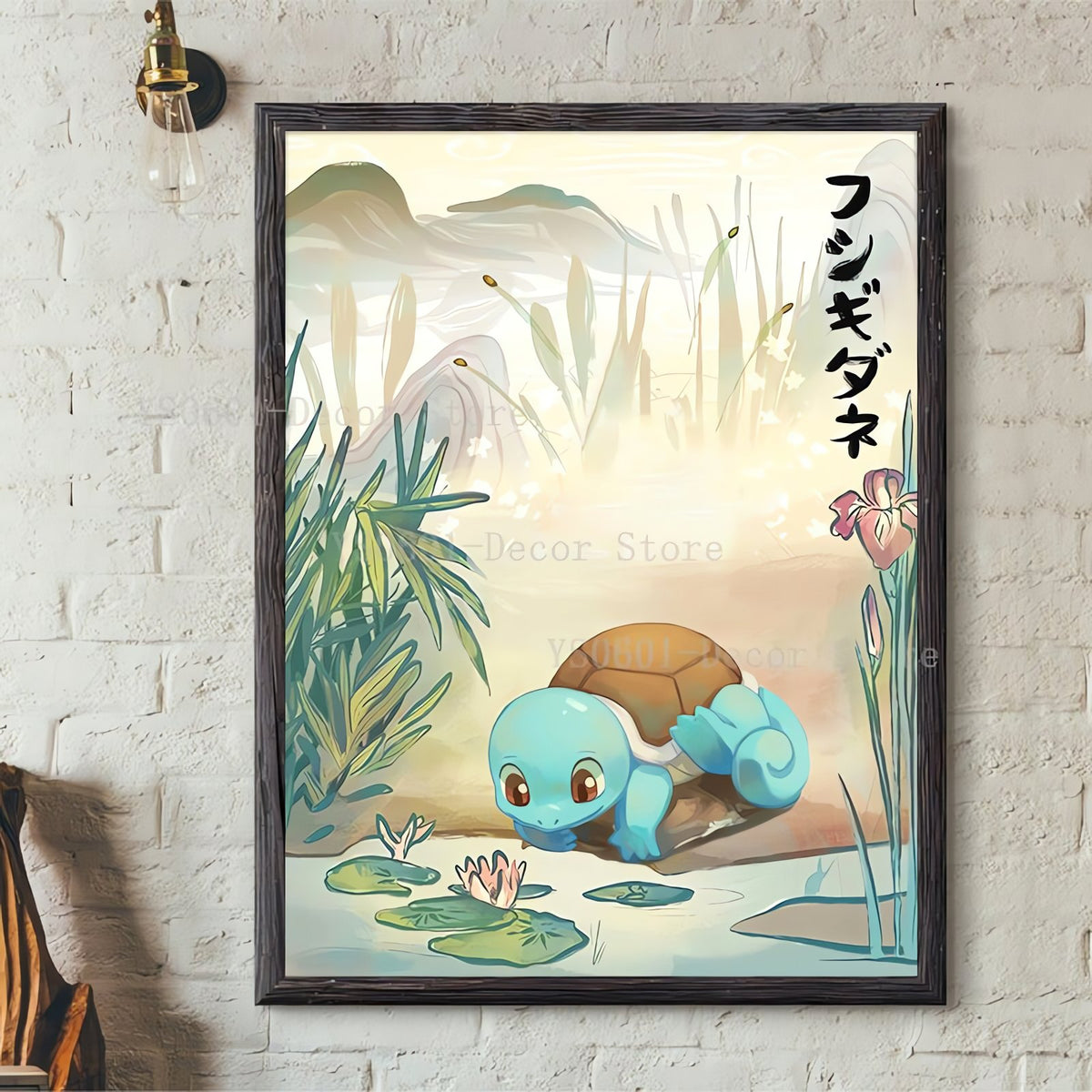Japanese-style Pokémon art print on canvas – 10x15cm (Unframed)