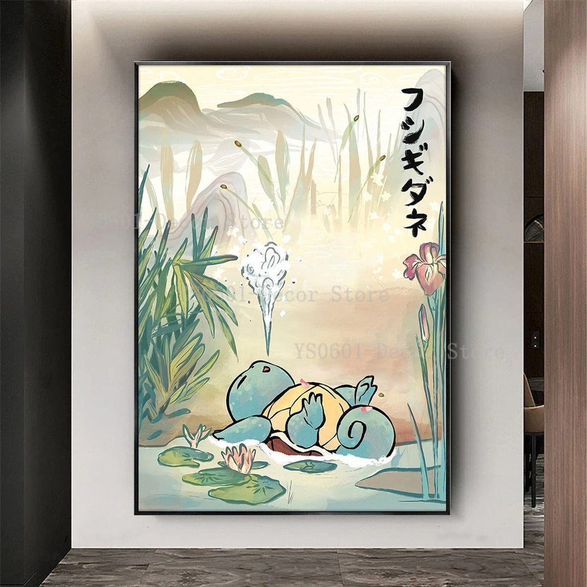 Japanese-style Pokémon art print on canvas – photo 2