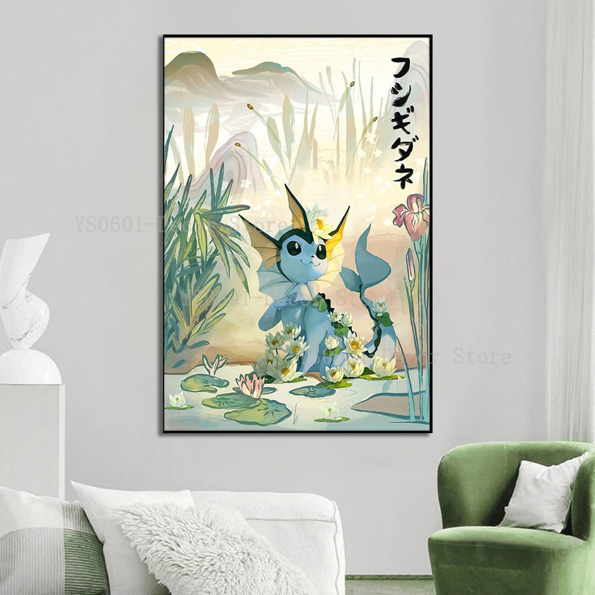 Japanese-style Pokémon art print on canvas – photo 8