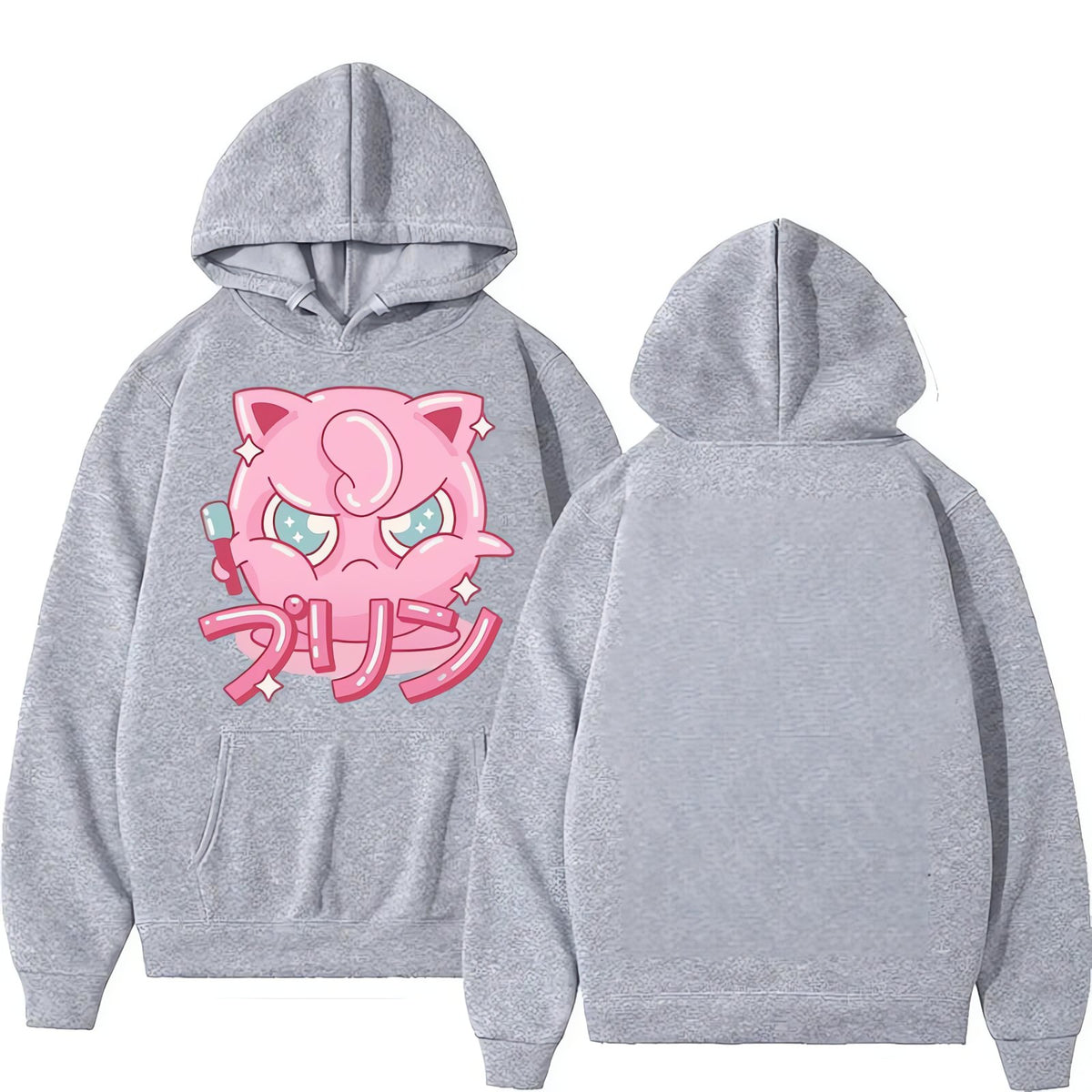 Jigglypuff hoodie – Grey