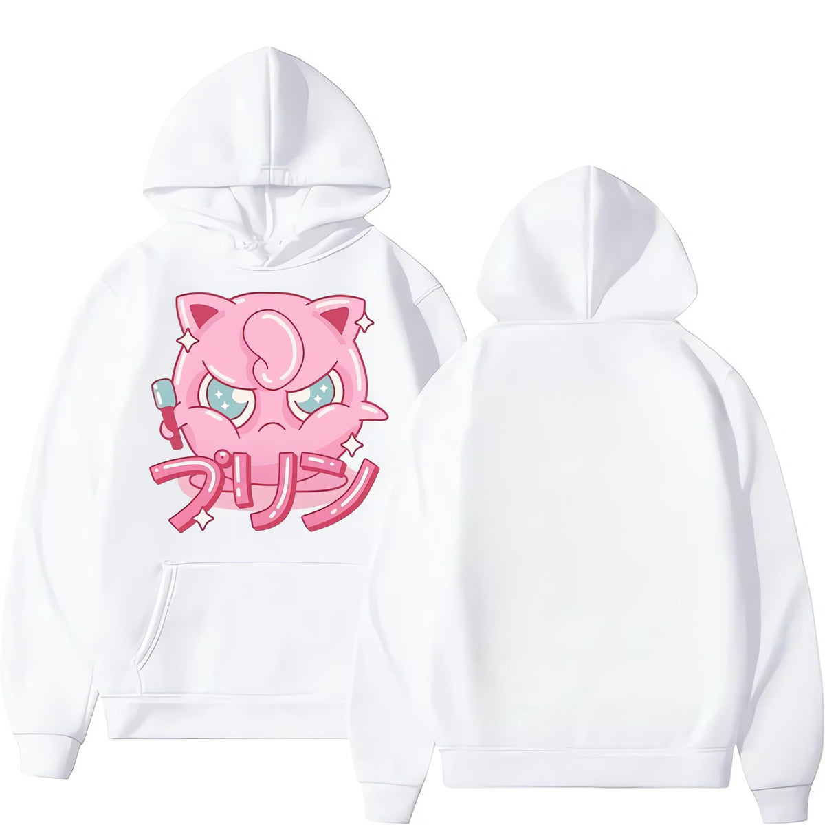 Jigglypuff hoodie – White