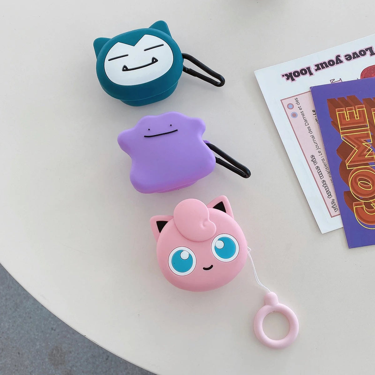Jigglypuff and Snorlax Galaxy Buds cases