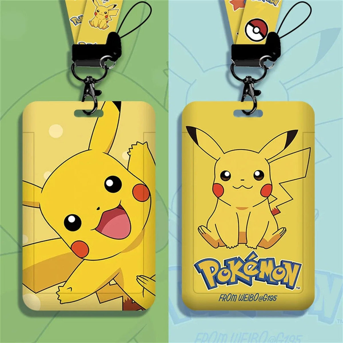 Kawaii Pikachu badge with lanyard – photo 2
