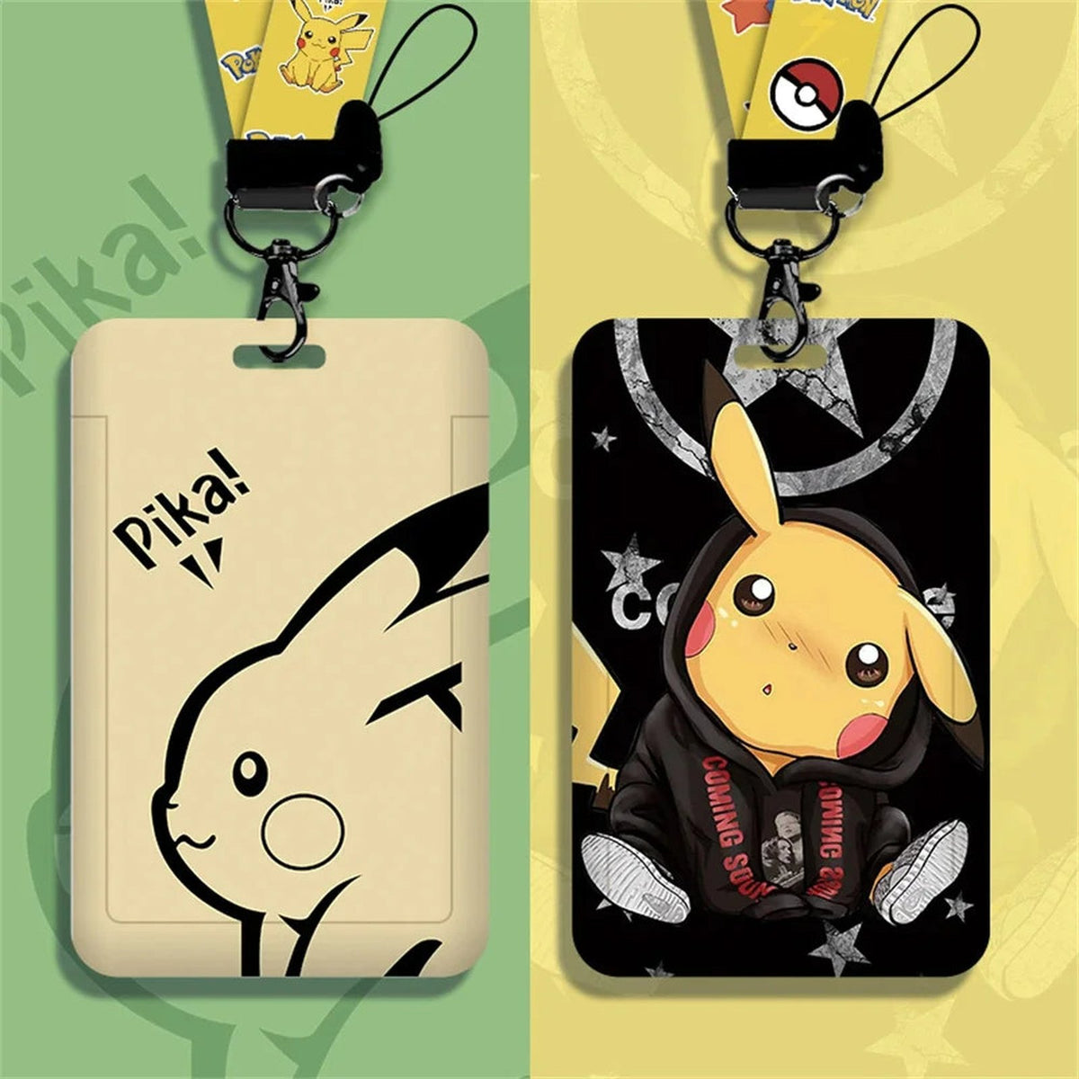 Kawaii Pikachu badge with lanyard – photo 3