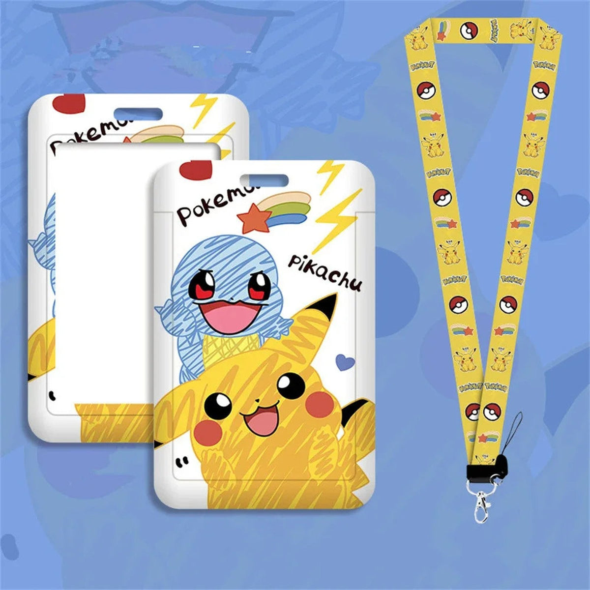 Kawaii Pikachu badge with lanyard – A57