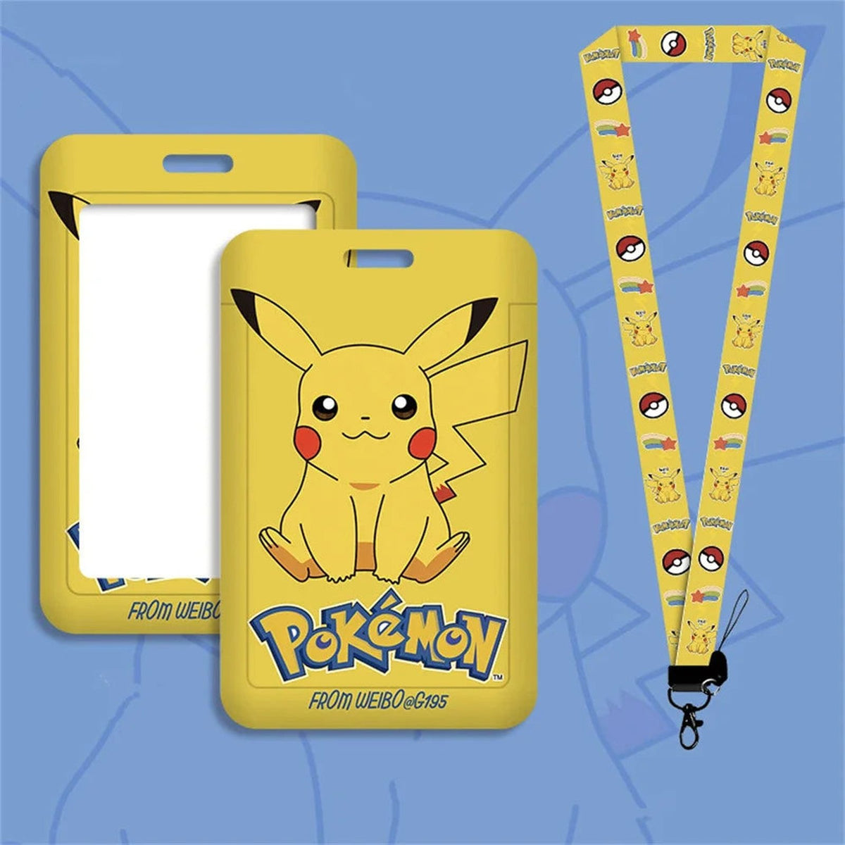 Kawaii Pikachu badge with lanyard – A60