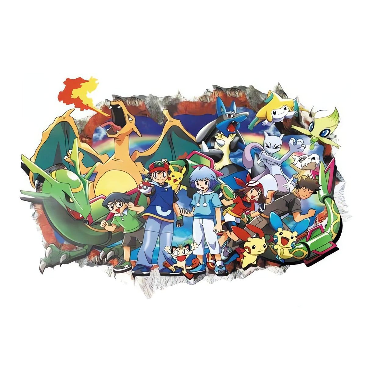 Kawaii Pikachu wall sticker – B