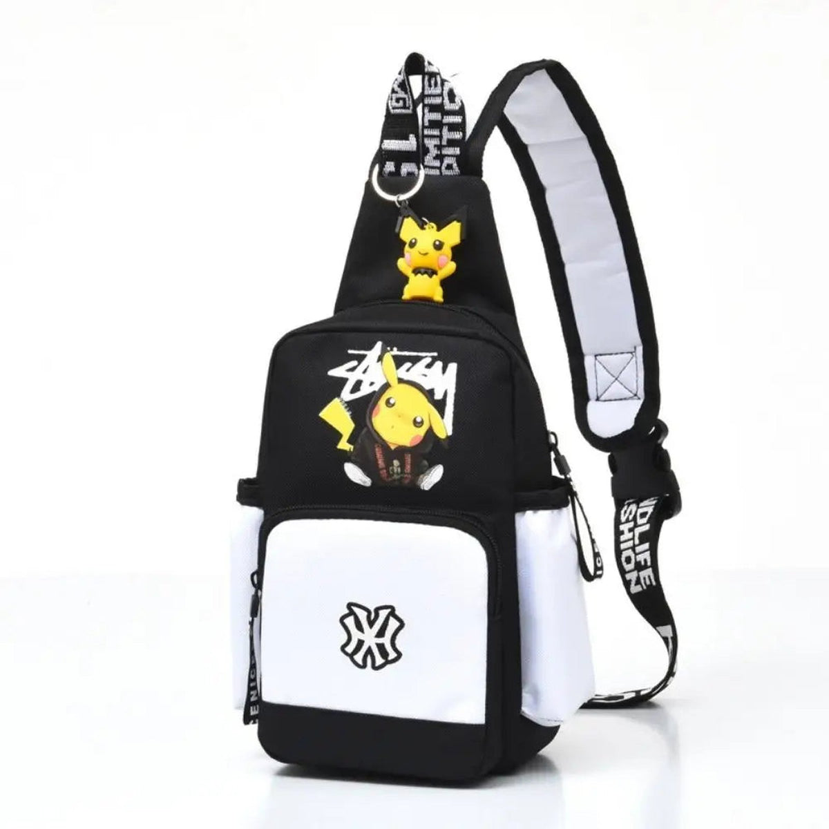 Kids' Pikachu sling bag – White A07
