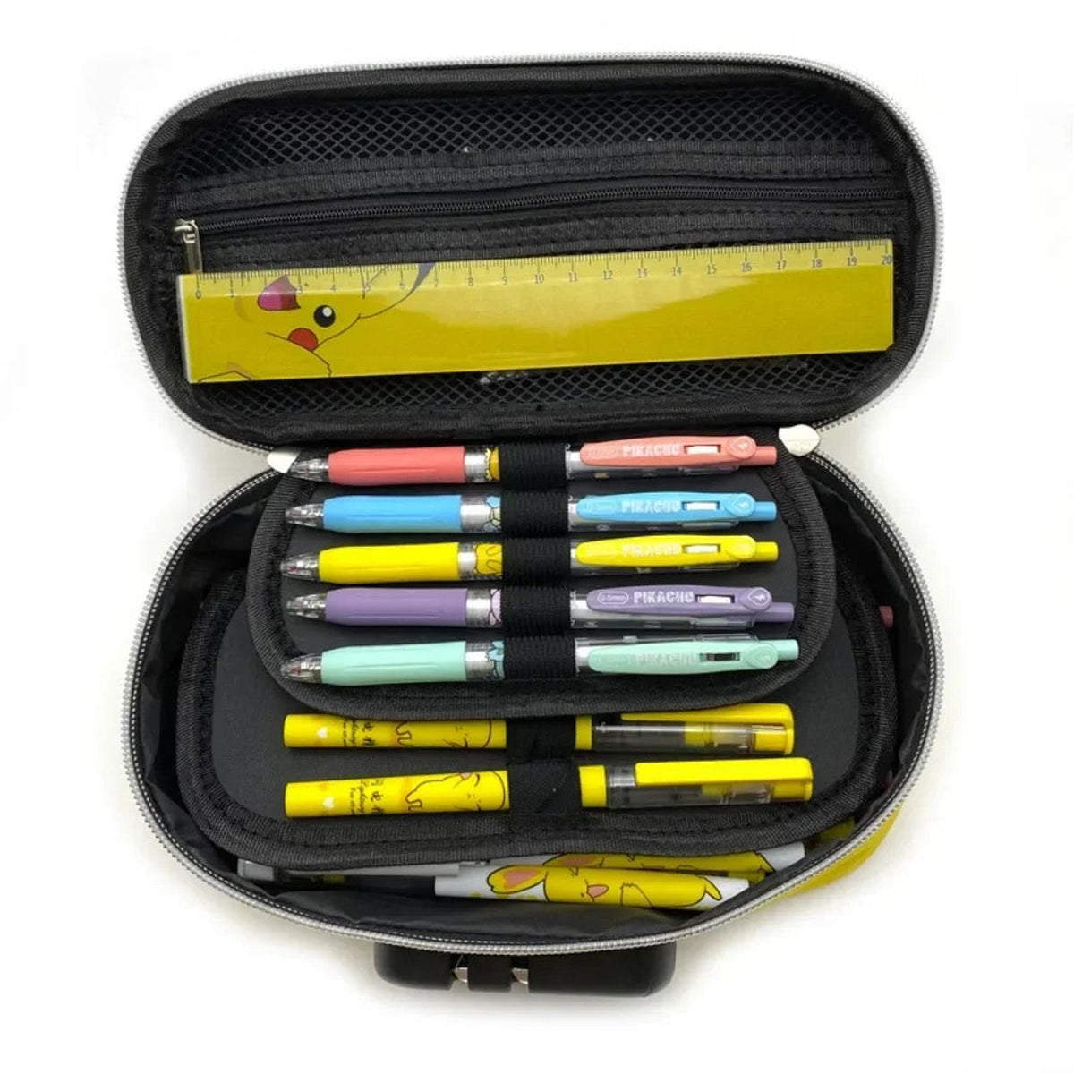 Large Pikachu pencil case with lock and handle – photo 5