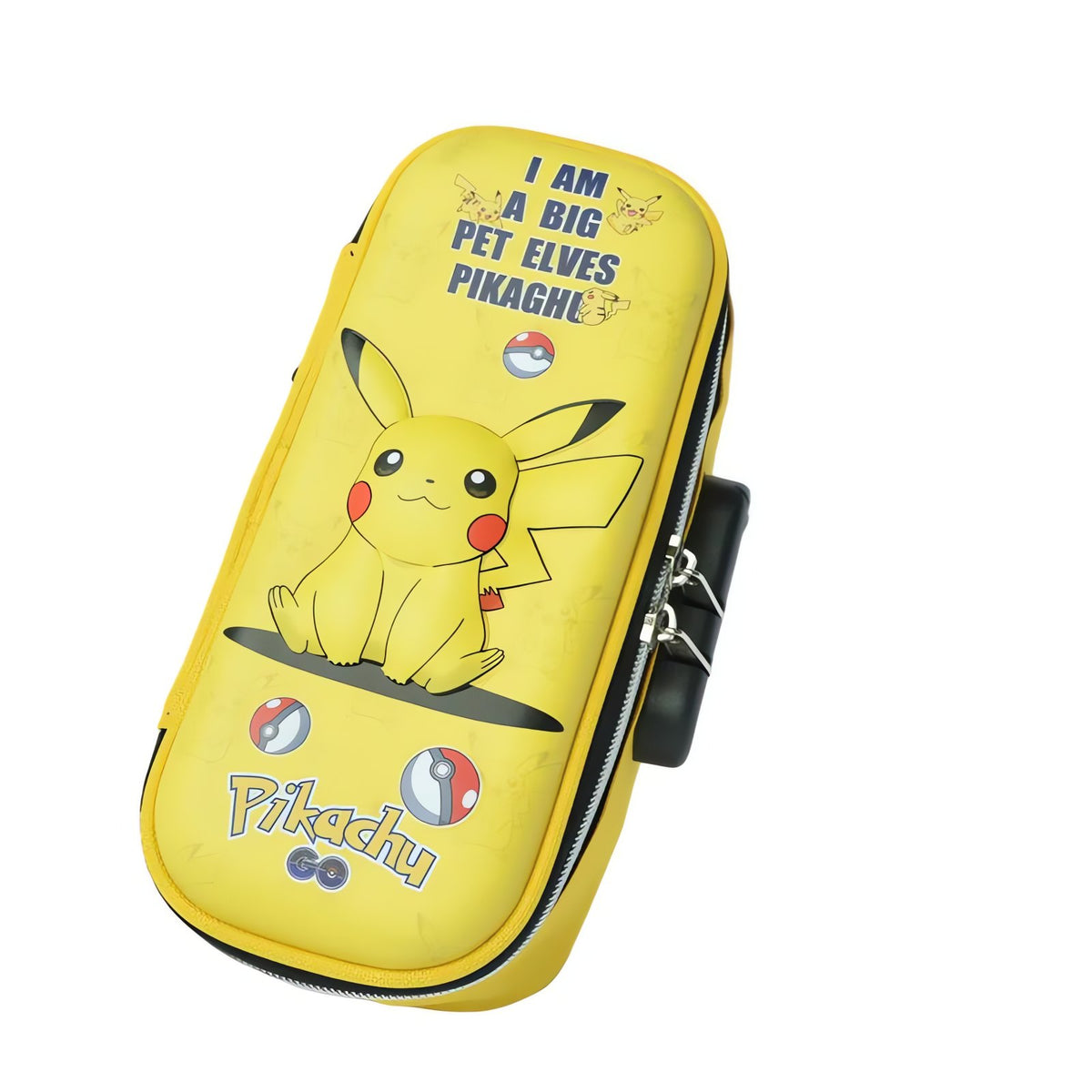 Large Pikachu pencil case with lock and handle – B
