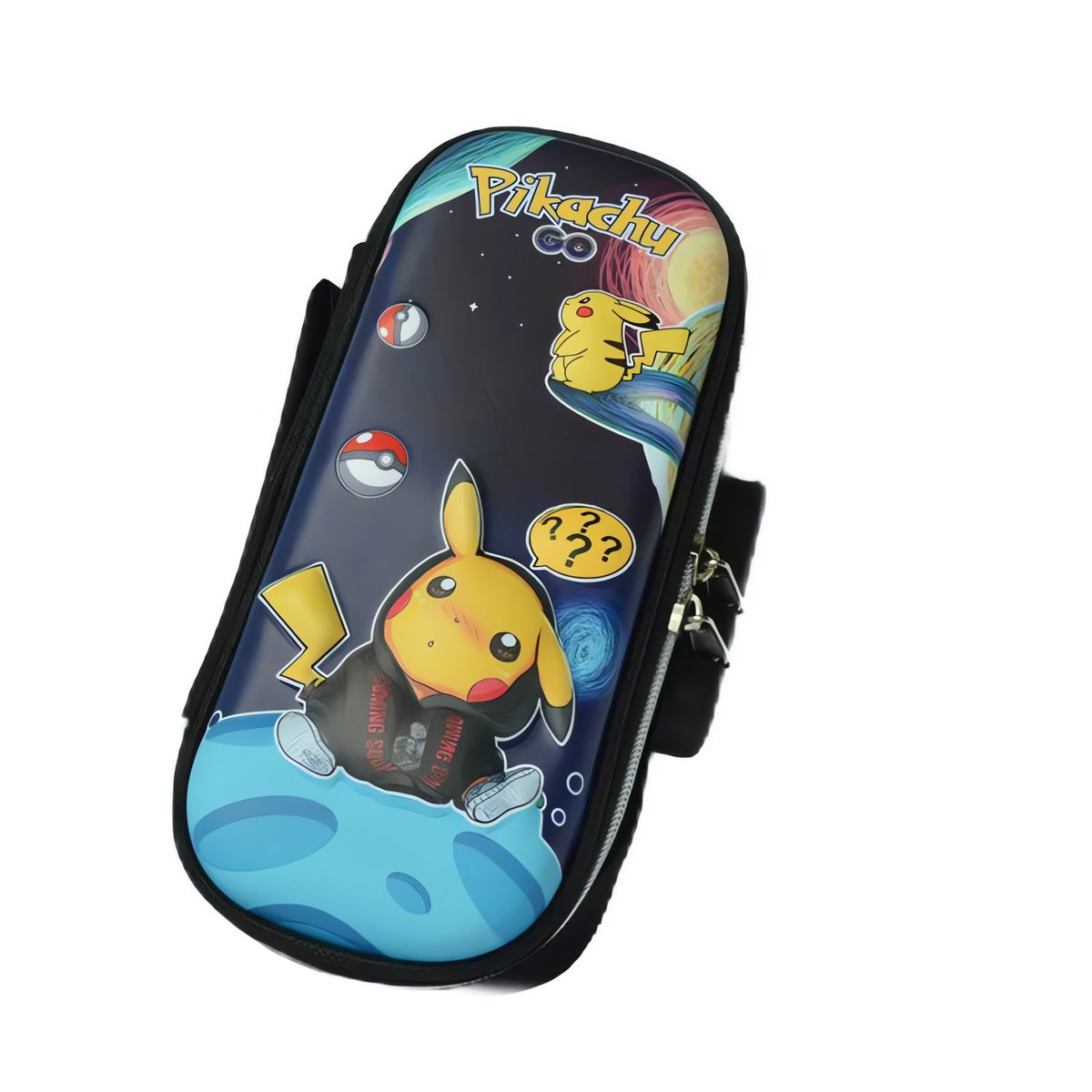 Large Pikachu pencil case with lock and handle – C