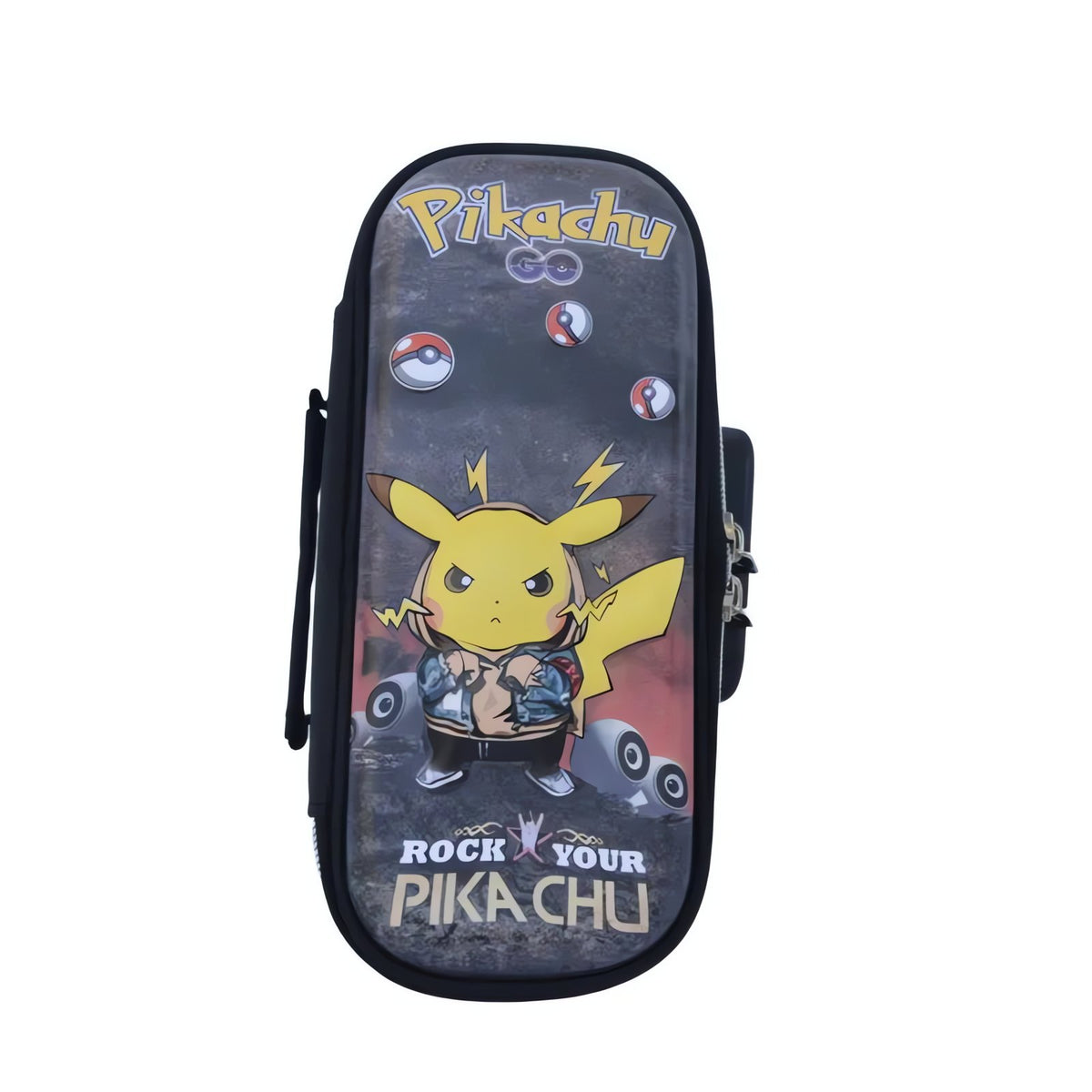 Large Pikachu pencil case with lock and handle – H