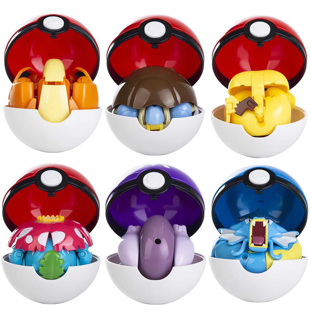Large Poké Ball toy with Pokémon figure – photo 2