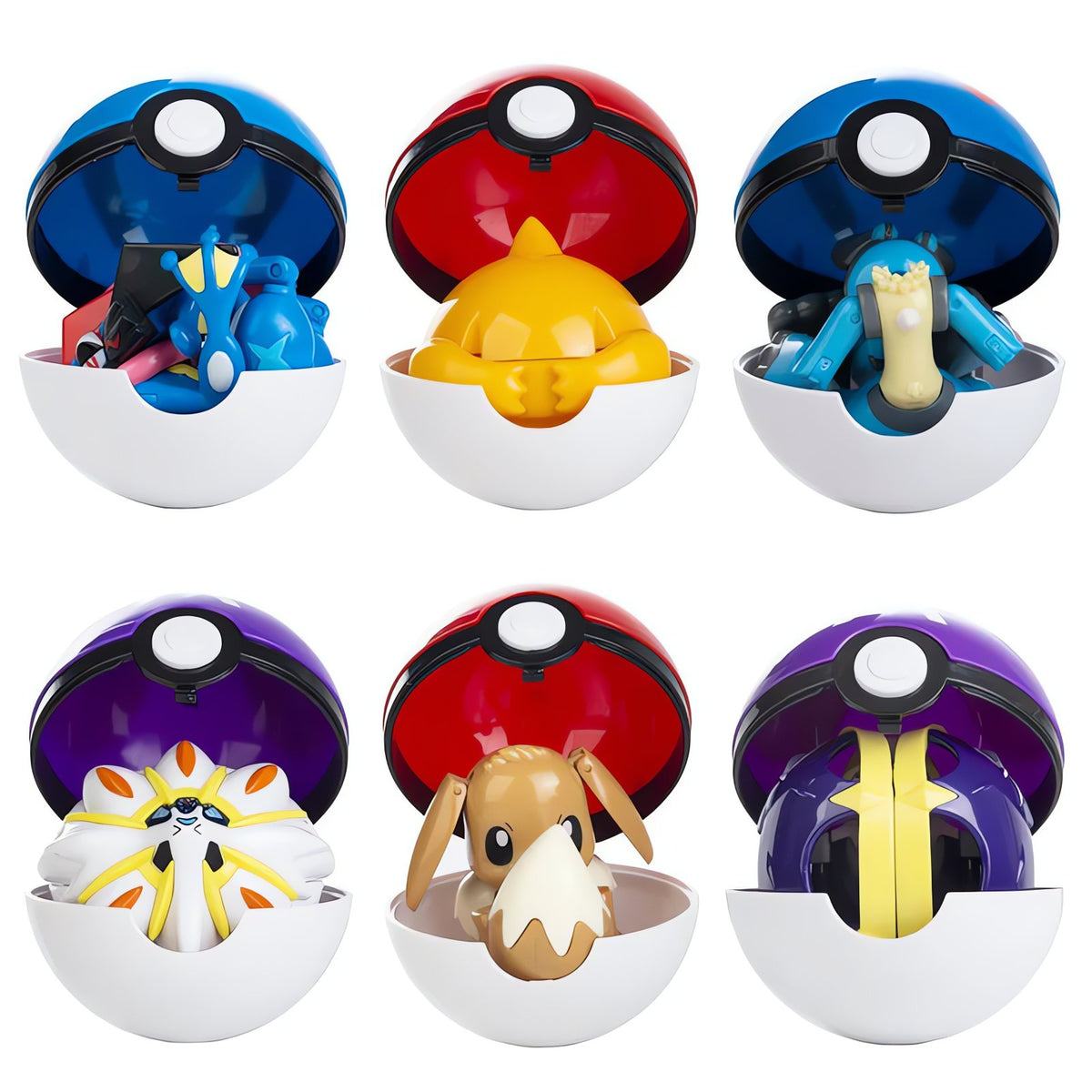 Large Poké Ball toy with Pokémon figure – photo 3