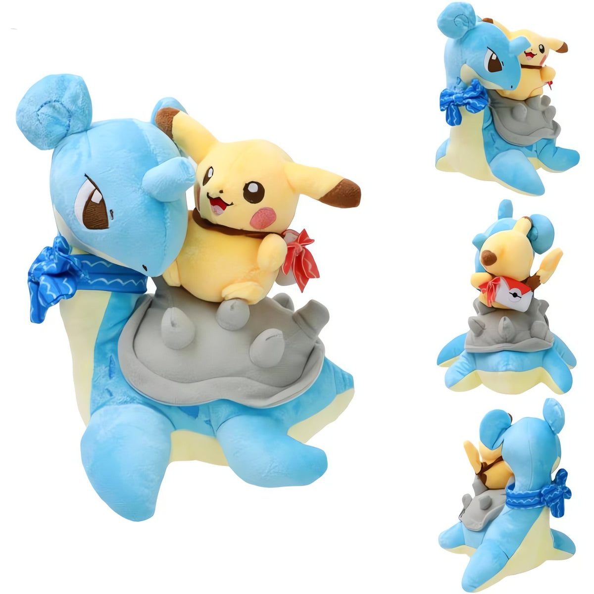 Latias, Latios and Lapras plush toys – Lapras with Pikachu 20cm