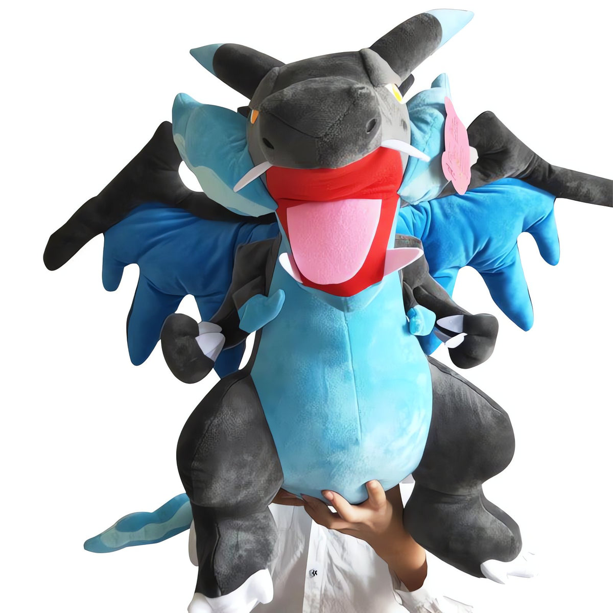 Giant blue Mega Charizard plush toy, 50cm – photo 2