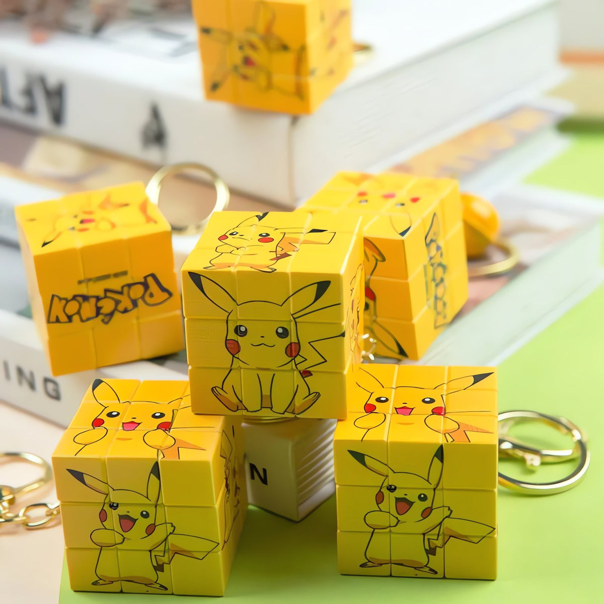 Mini Pikachu cube keyring – photo 5