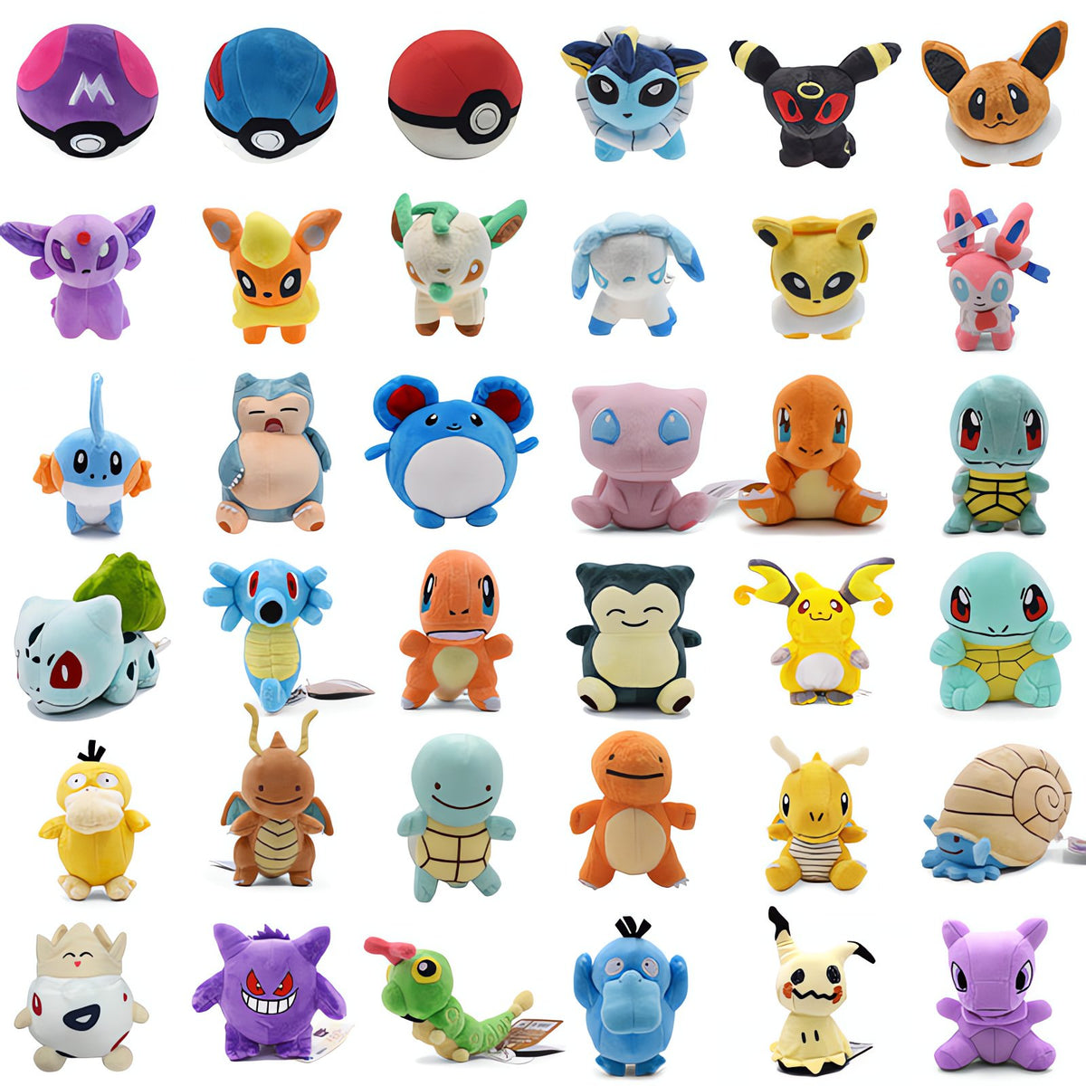 Mini Pokémon plush toys