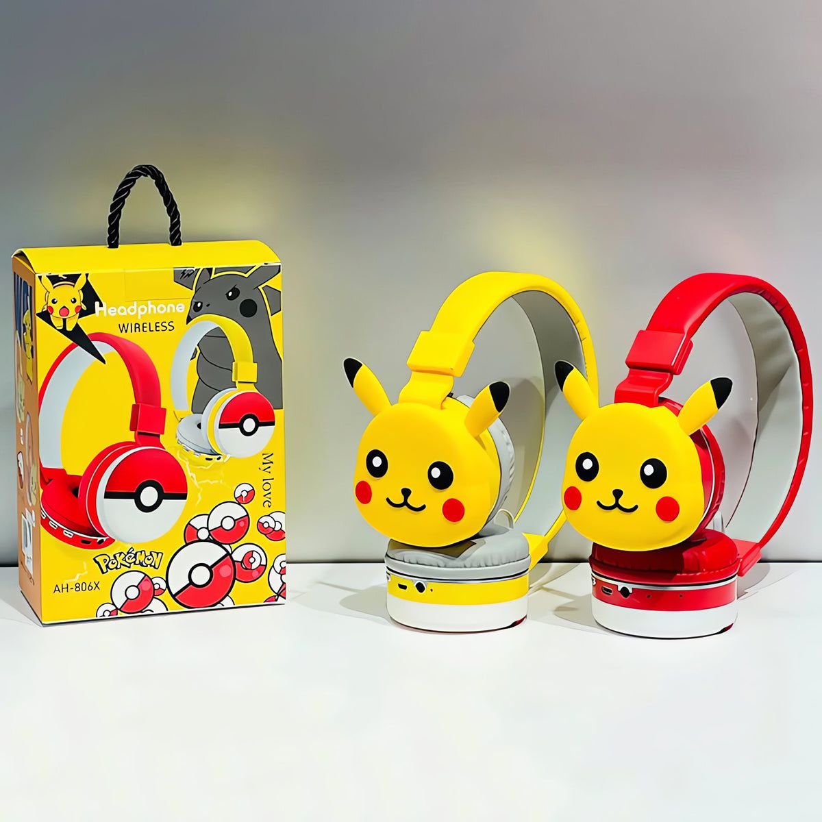 Pikachu 3D Bluetooth headphones for kids – photo 4