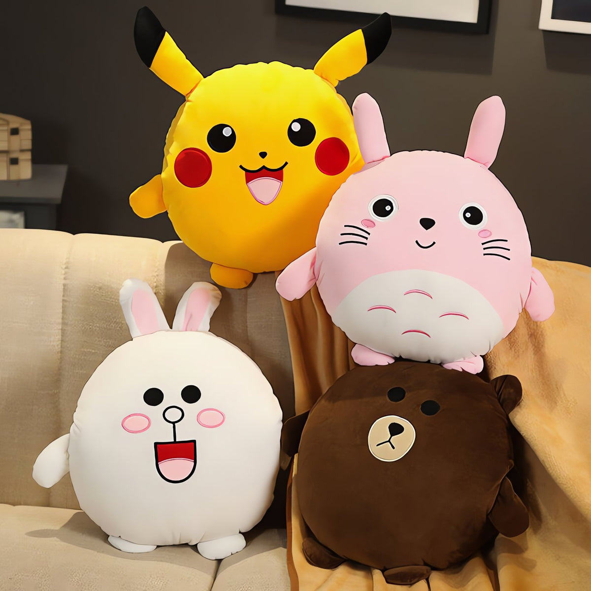 Pikachu 3D plush cushion, 35 x 35cm – photo 5