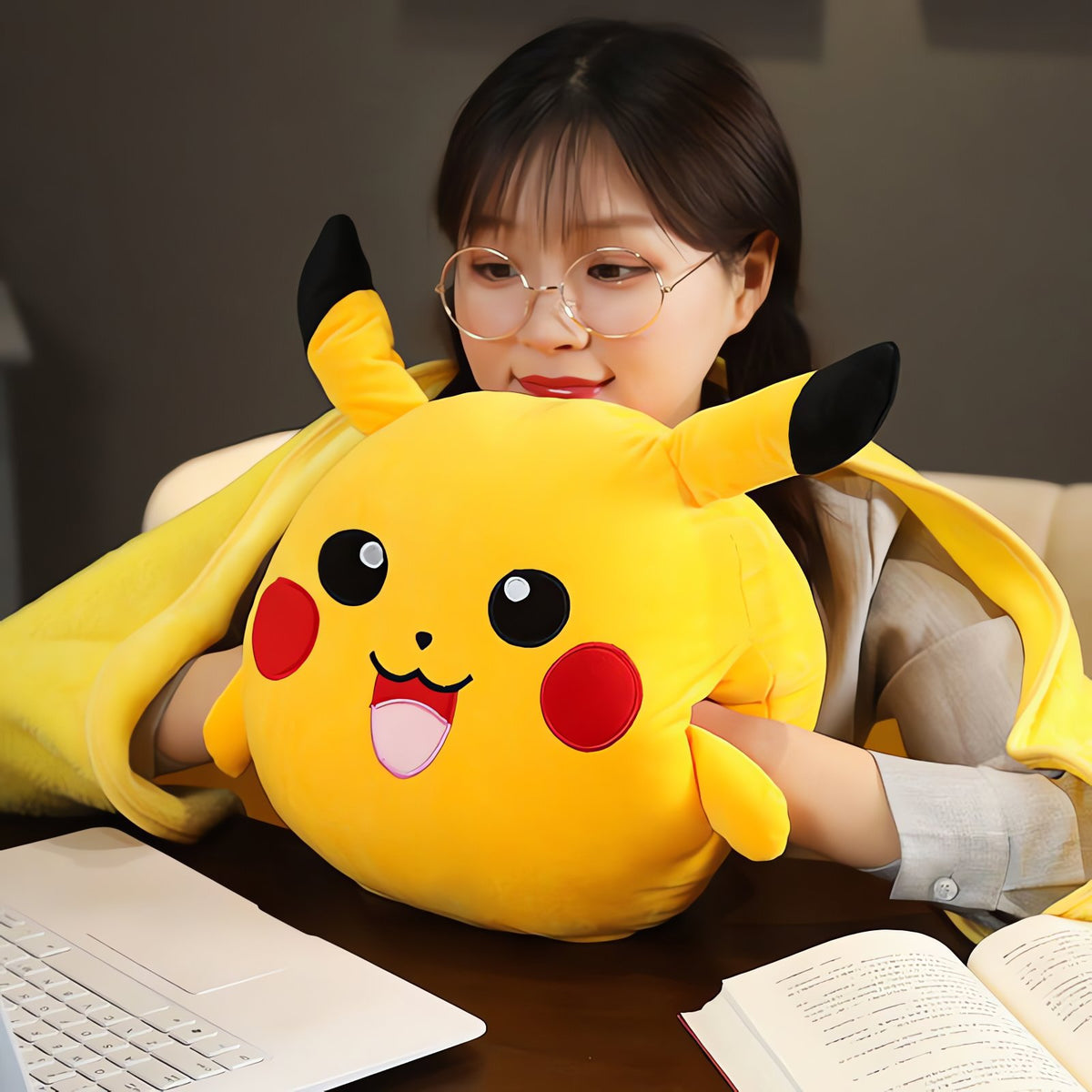 Pikachu 3D plush cushion, 35 x 35cm – photo 6