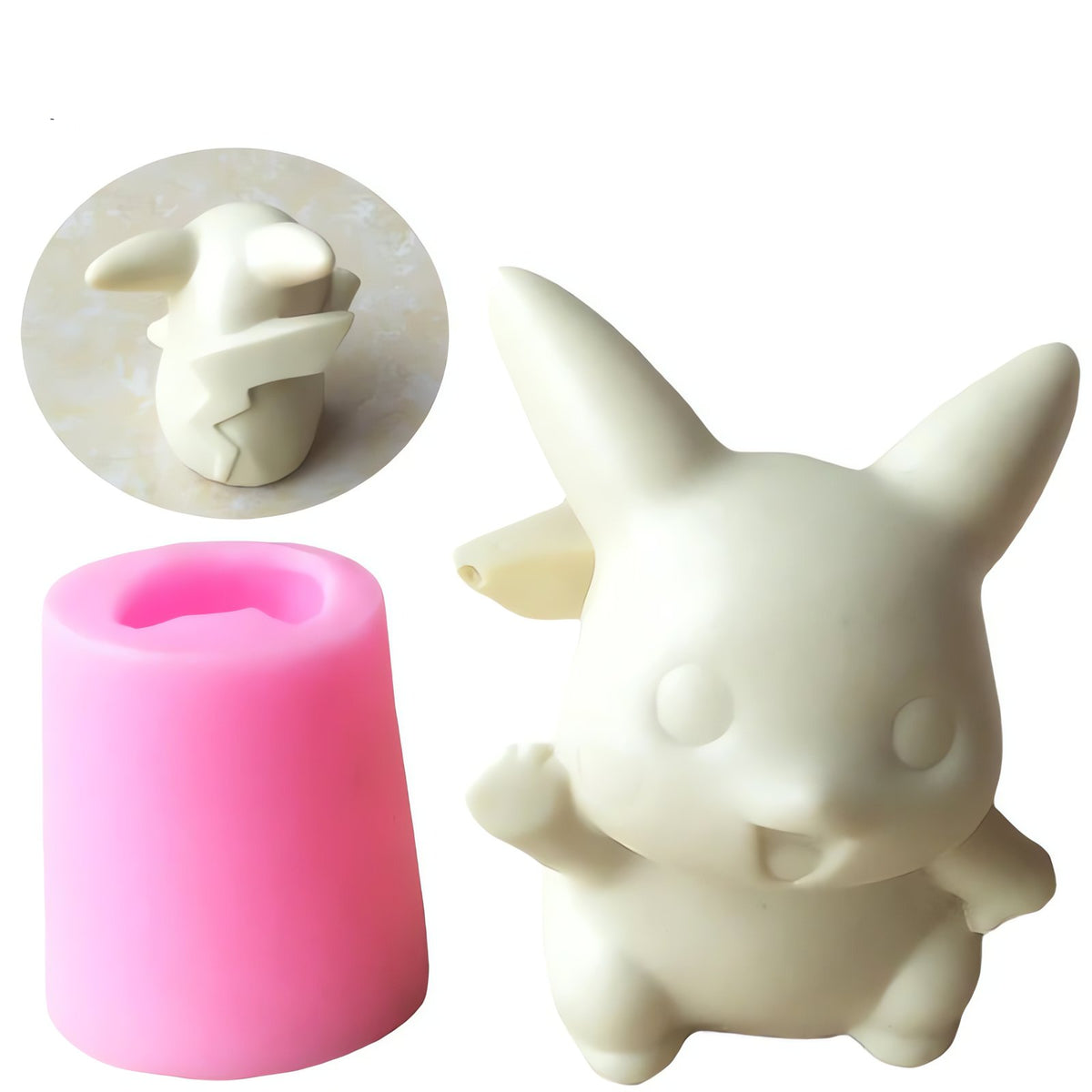 3D Pikachu silicone mould