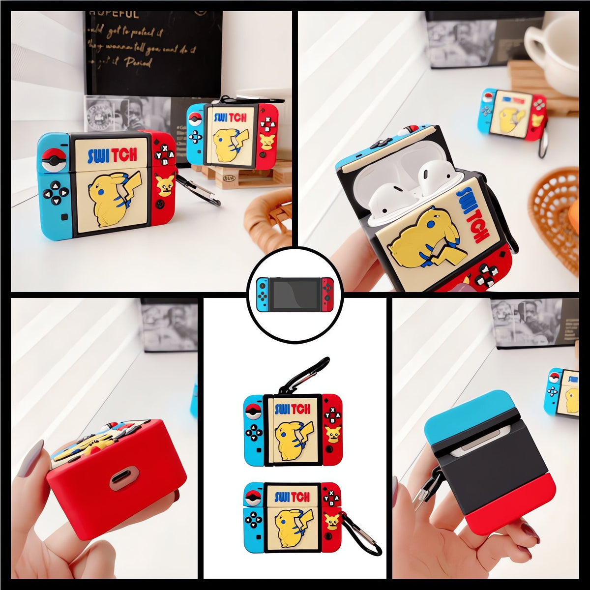 Switch-style Pikachu AirPods case – photo 2