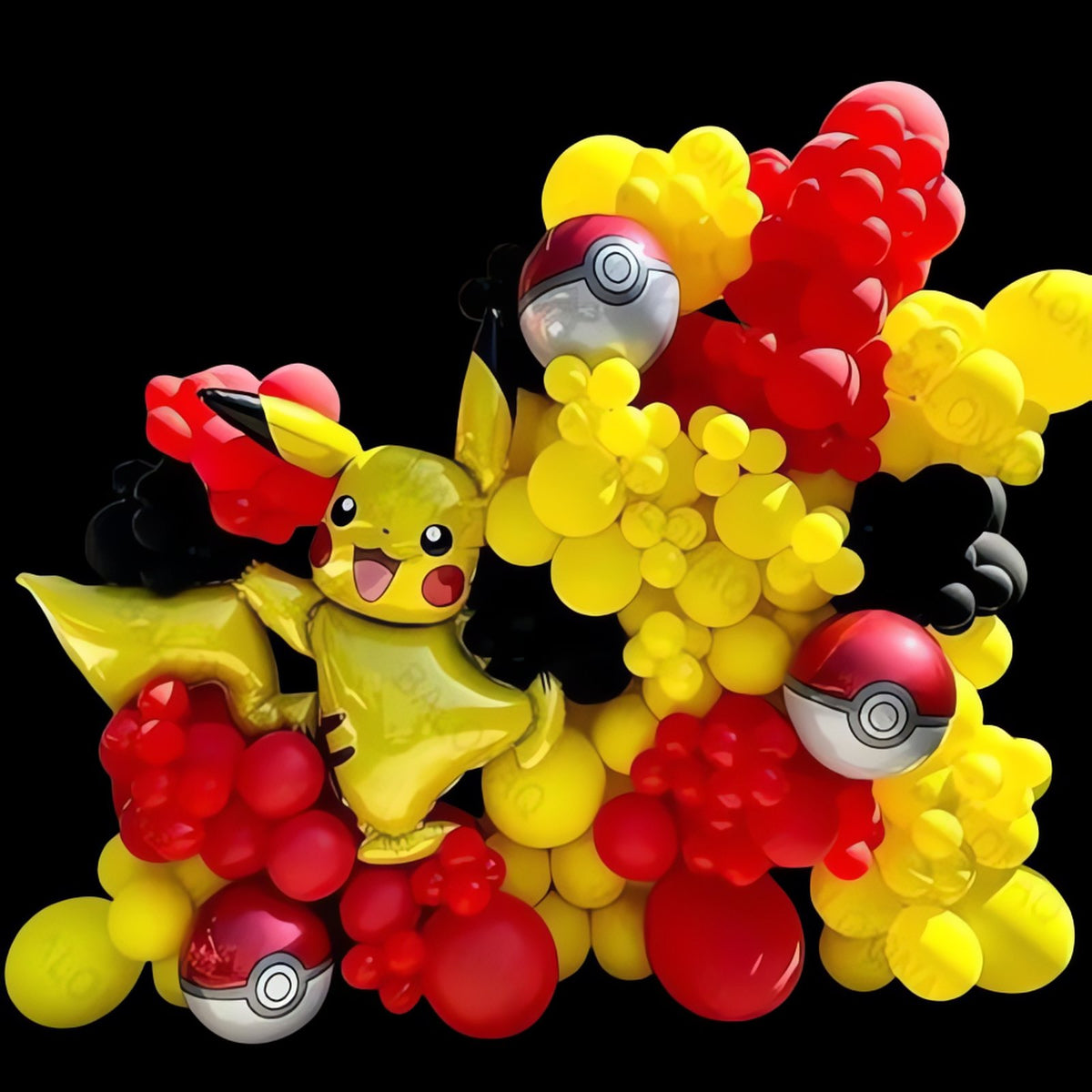 Pikachu balloon set with Poké Ball balloons – photo 3