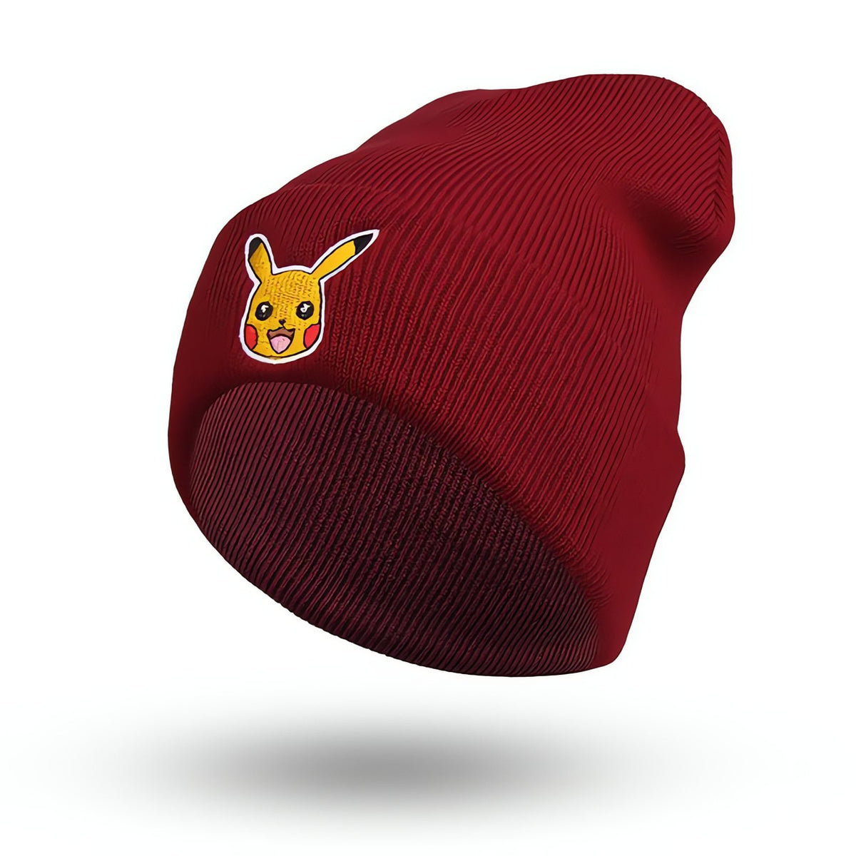 Pikachu beanie hat – Burgundy