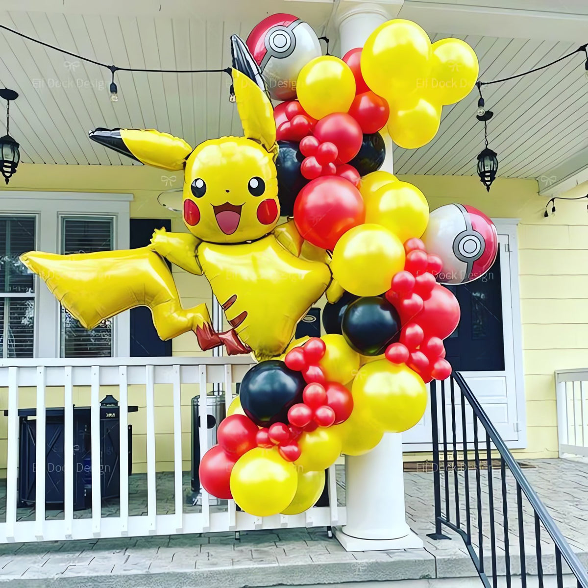 Pikachu birthday party balloon set – photo 2