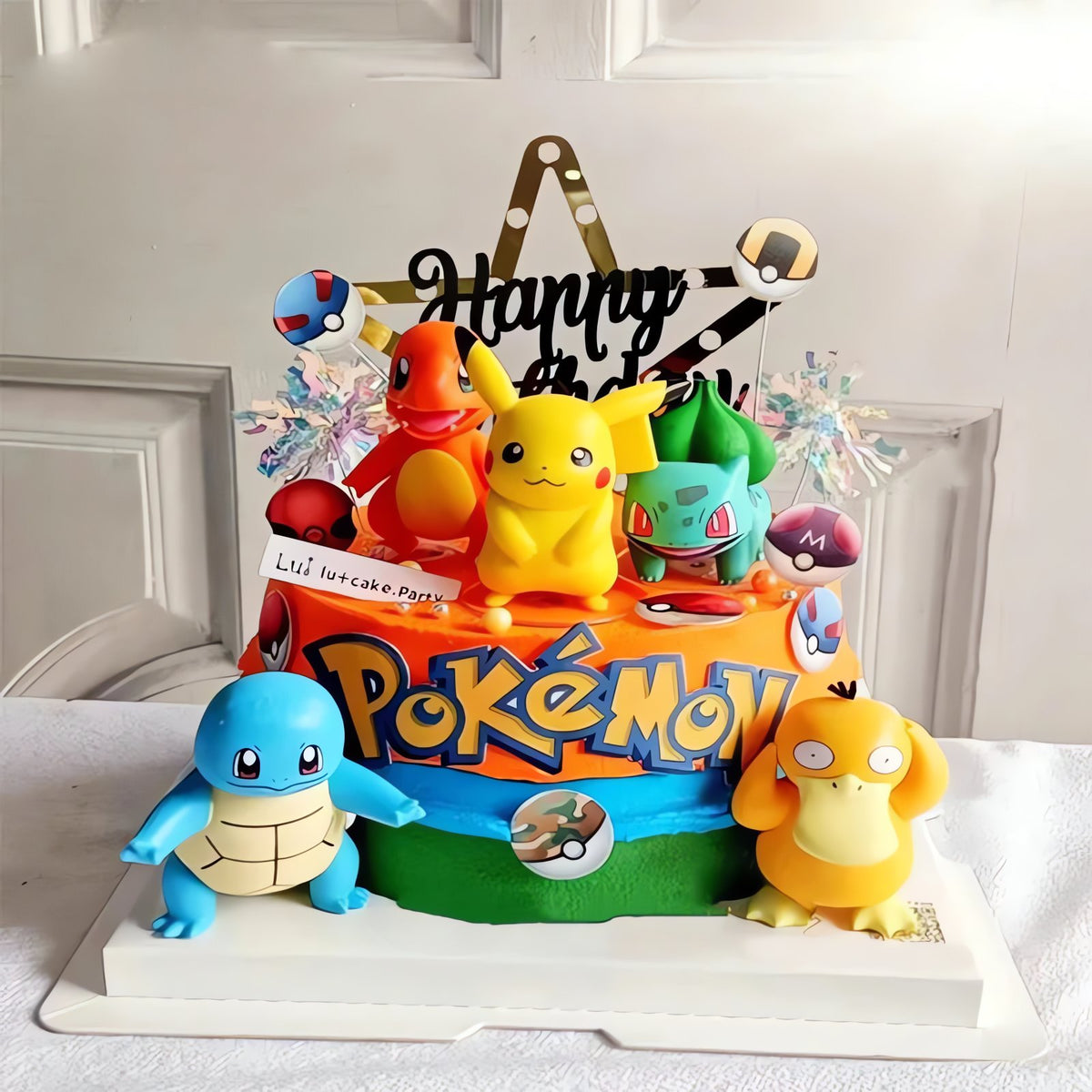 Pikachu birthday cake topper set, 13 pieces – photo 2